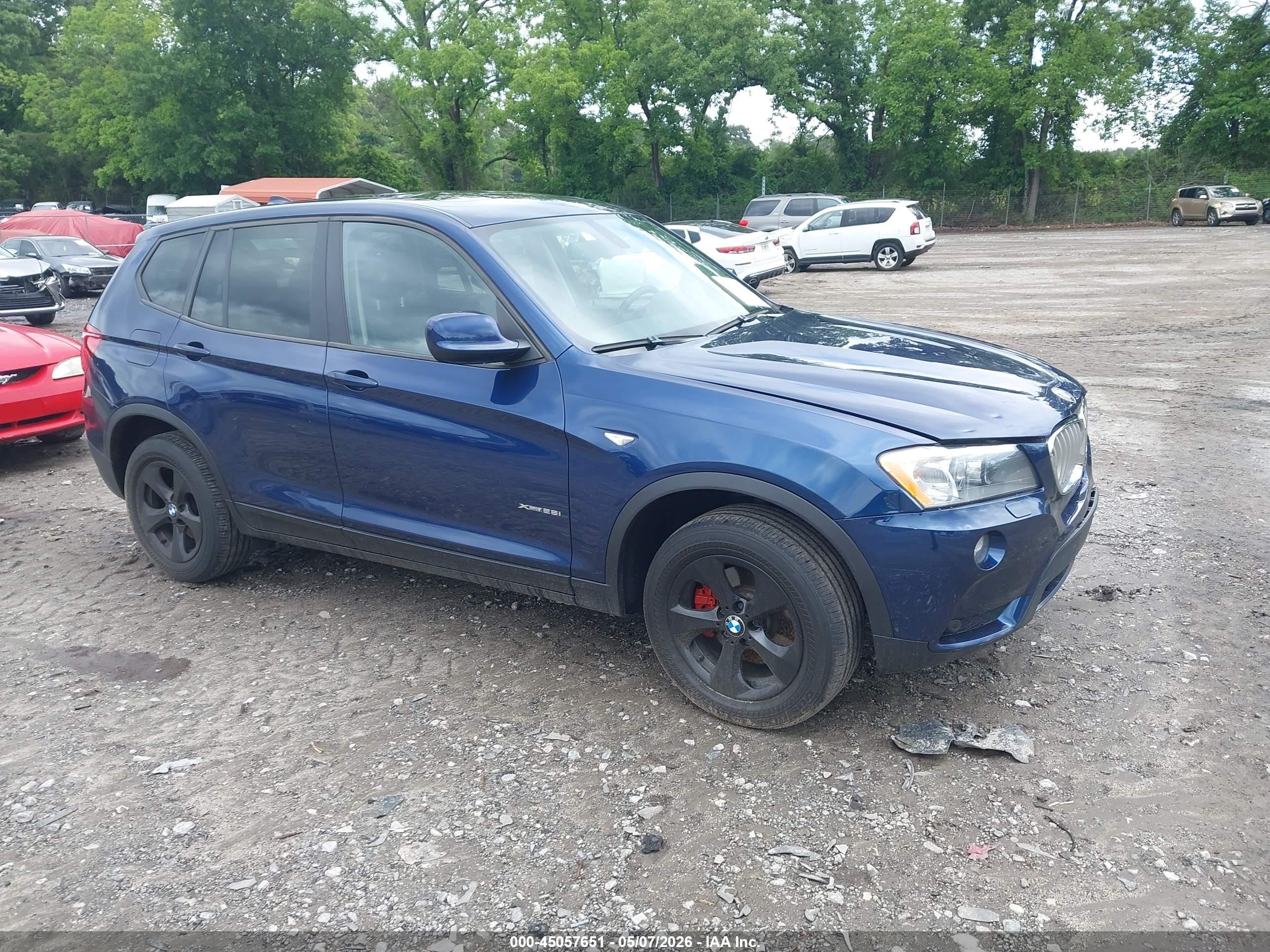 2012 BMW X3 28i, VIN 5UXWX5C51CL720225 — Зад
