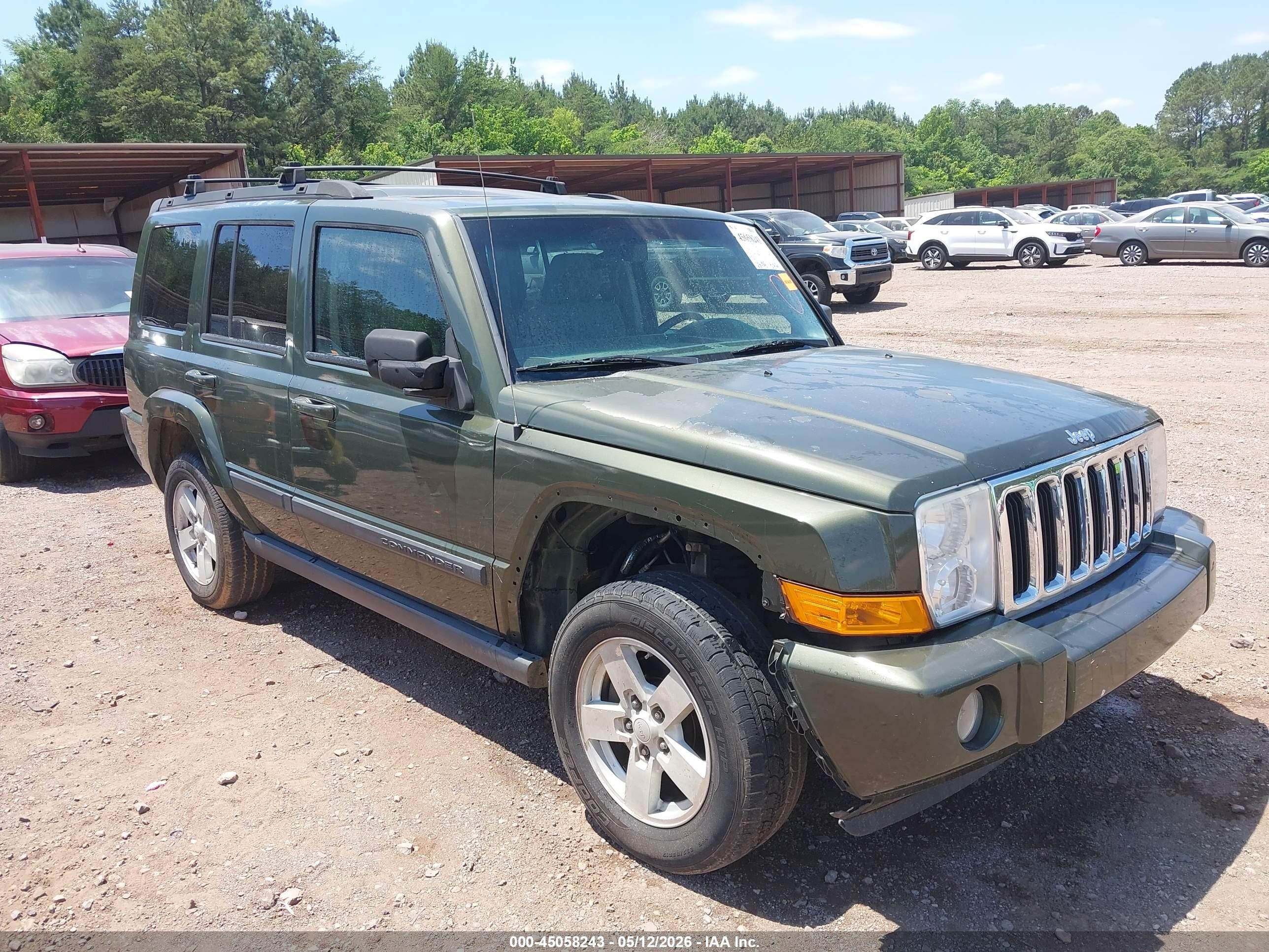 2007 Jeep Commander Sport, VIN 1J8HH48P27C563363 — Frame damage