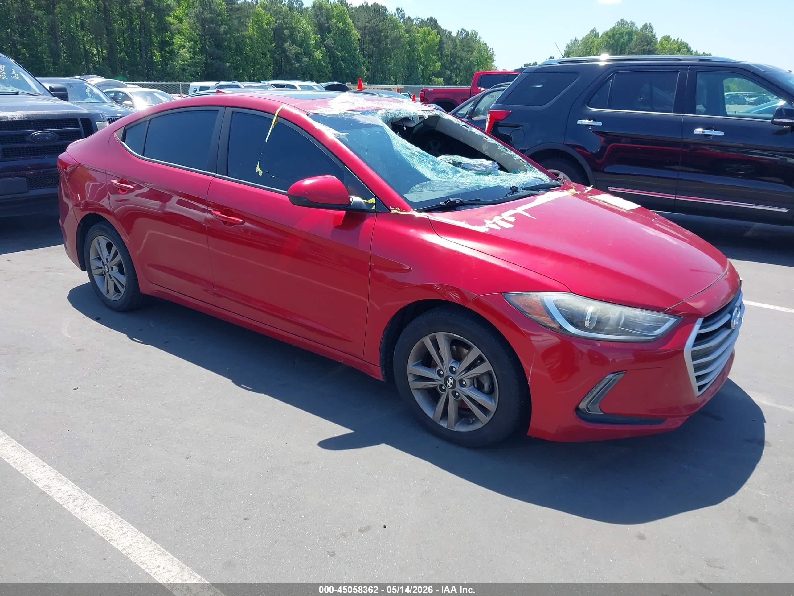 2018 Hyundai Elantra SEL, VIN 5NPD84LF6JH217073 — Front end