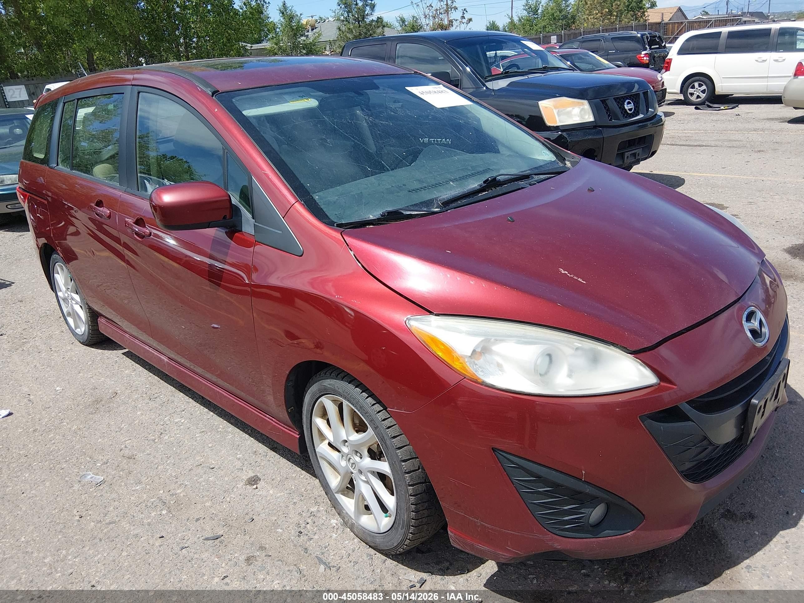 2012 Mazda 5 Touring, VIN JM1CW2CL0C0127980 — Normal wear
