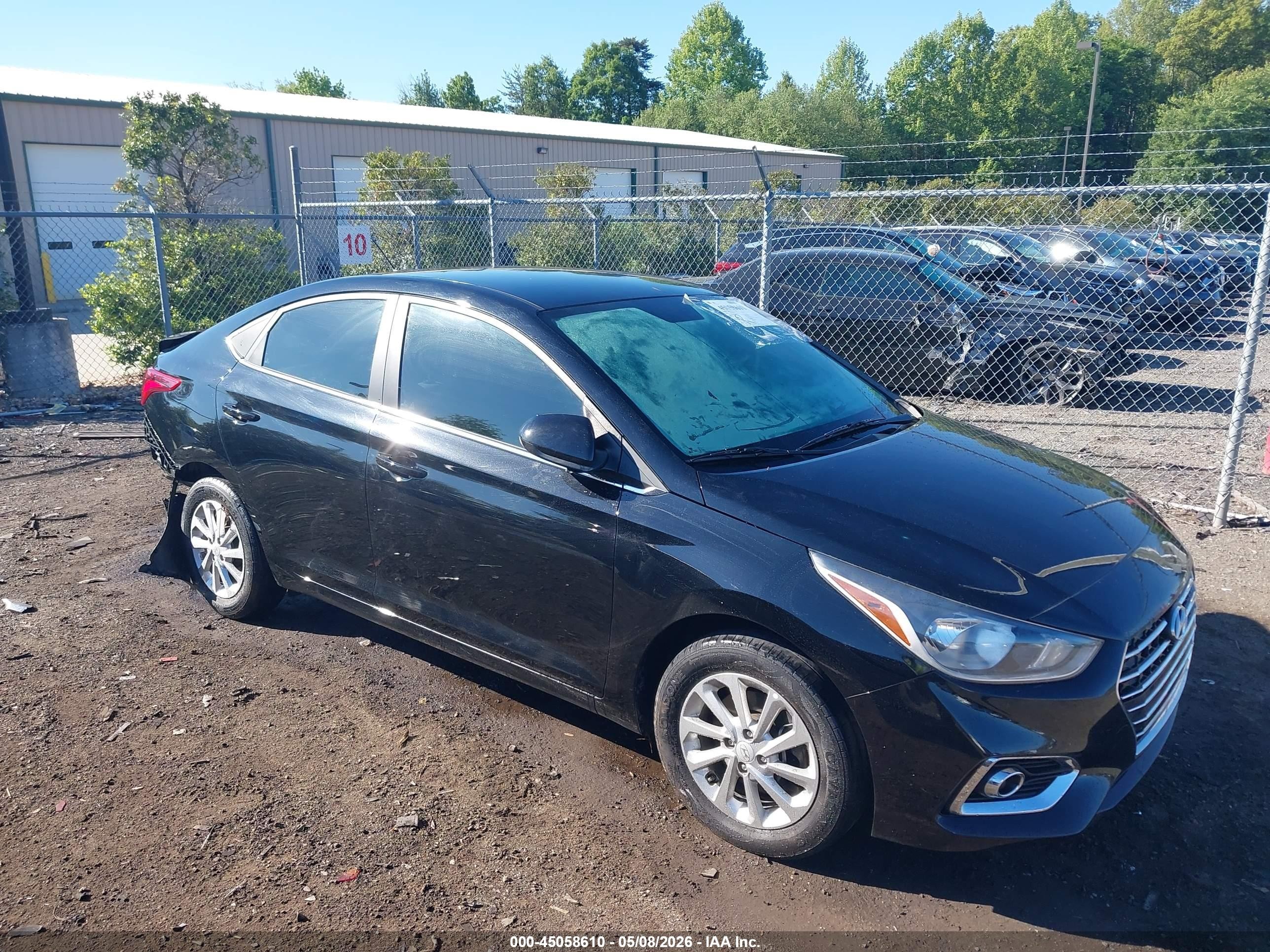 2022 Hyundai Accent SE, VIN 3KPC24A69NE179879 — Rear end
