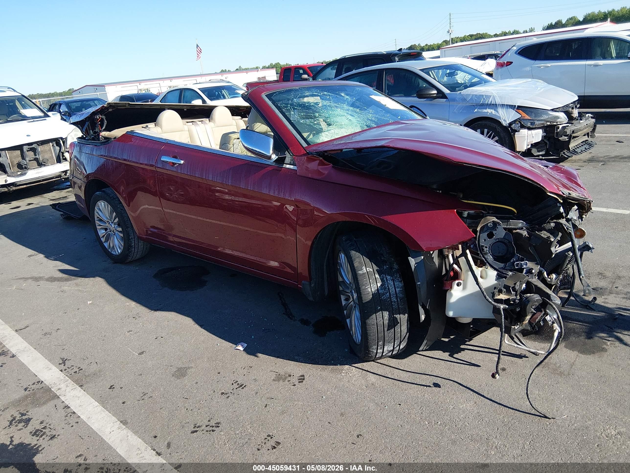 2011 Chrysler 200 Limited, VIN 1C3BC7EG7BN535691 — Опрокидывание