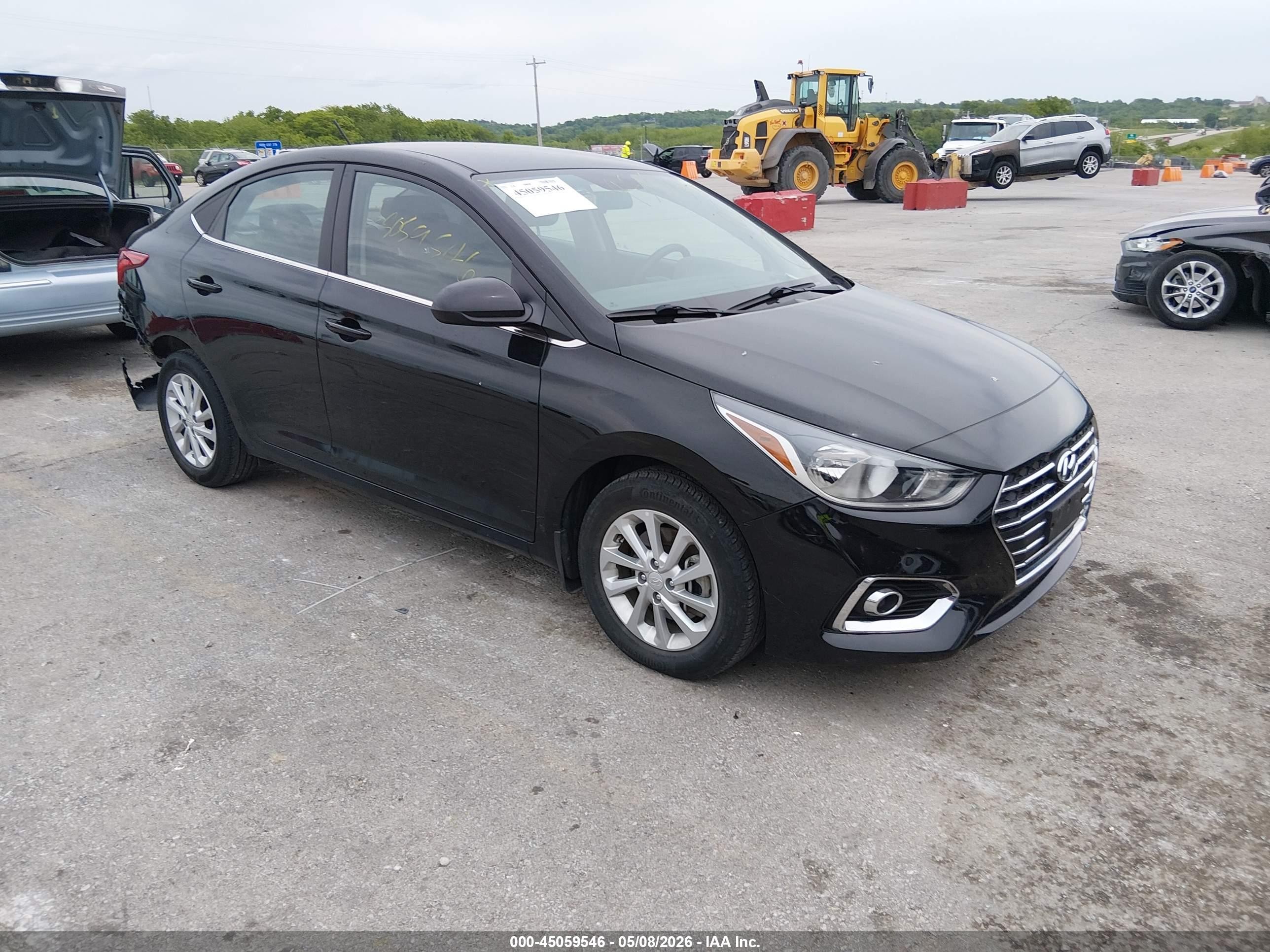2022 Hyundai Accent SEL, VIN 3KPC24A66NE172808 — Rear end