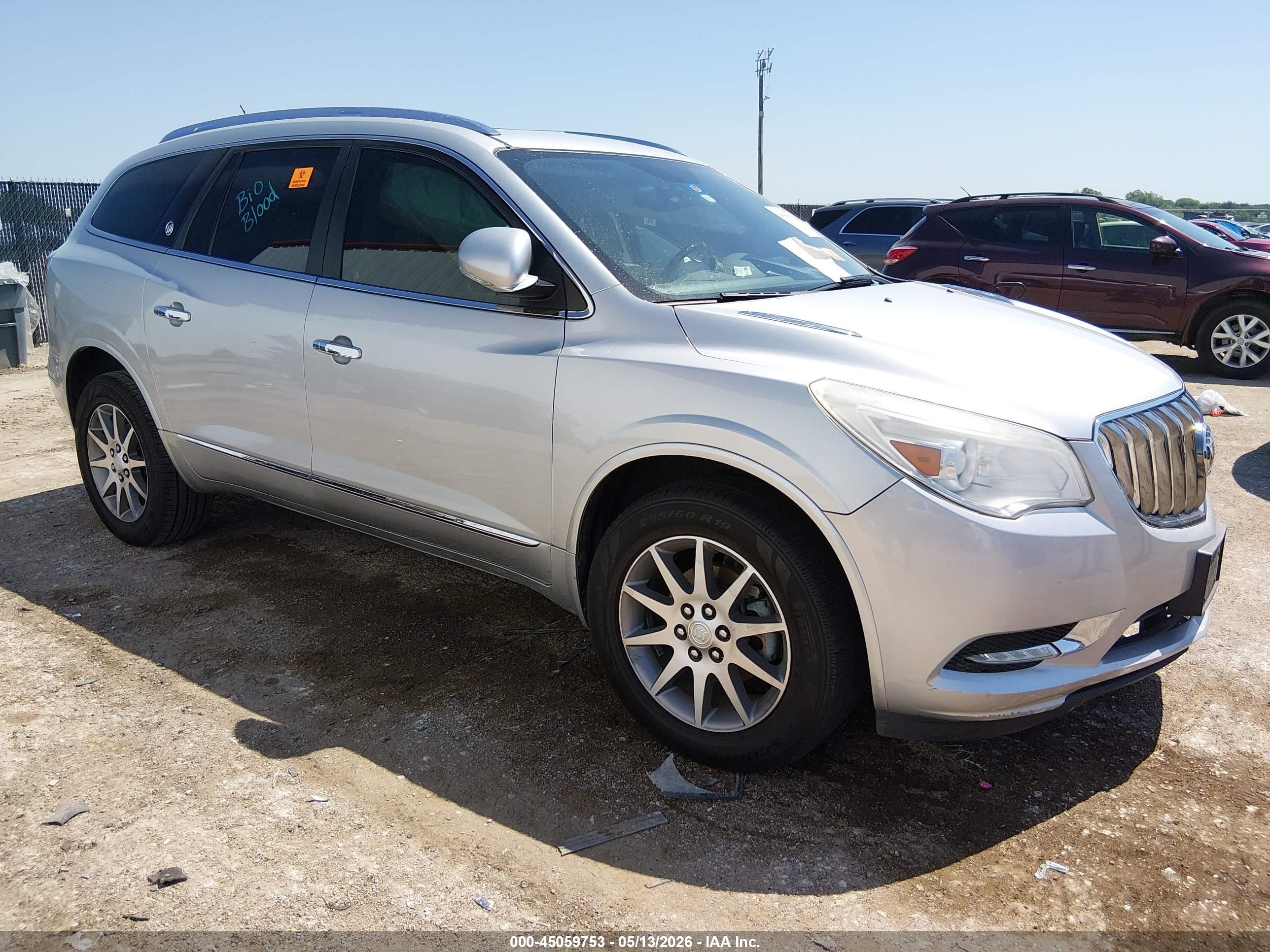 2015 Buick Enclave Leather, VIN 5GAKRBKD9FJ343808 — Biohazard / chemical
