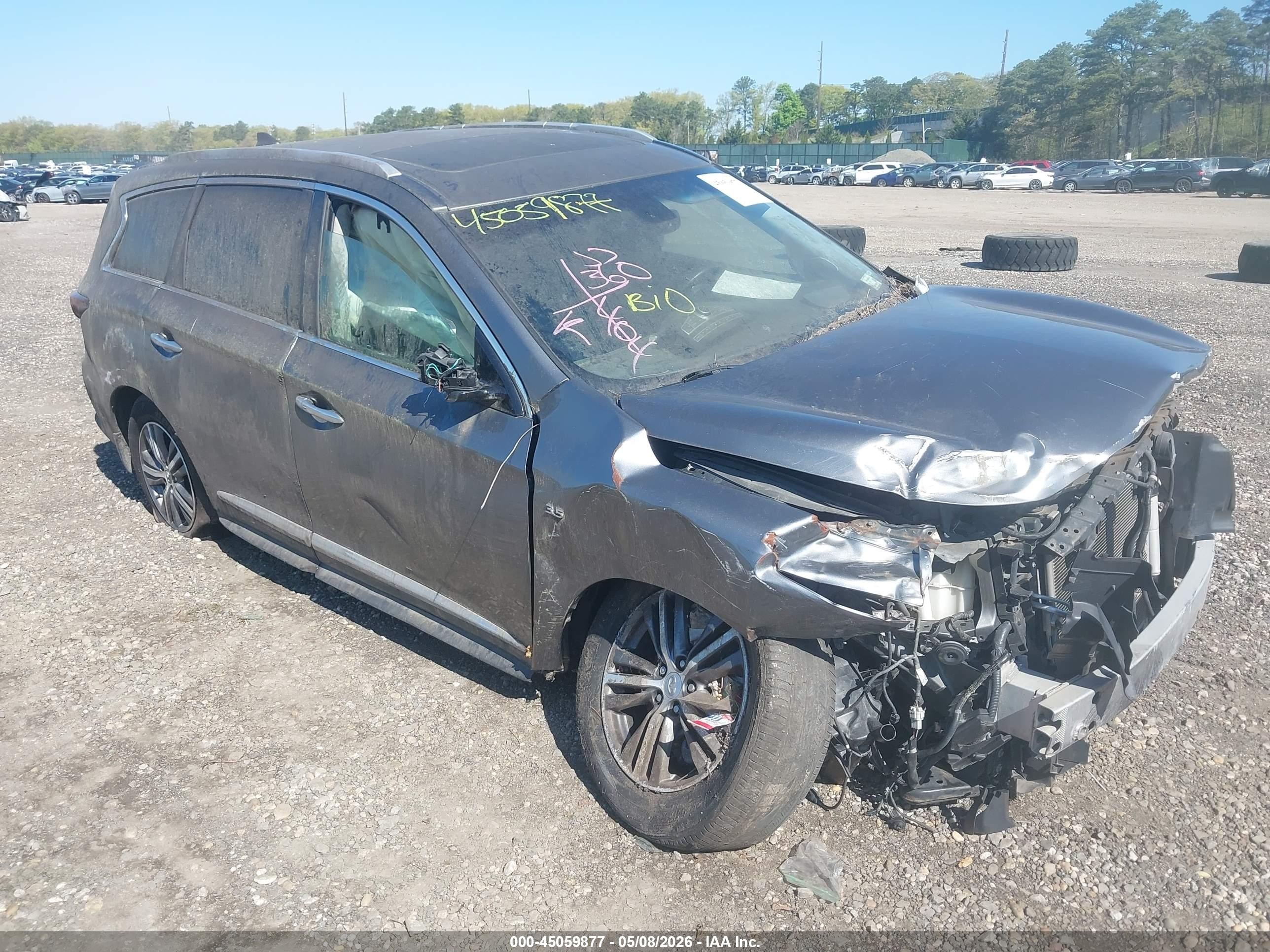2018 Infiniti QX60, VIN 5N1DL0MM1JC509130 — Biohazard / chemical