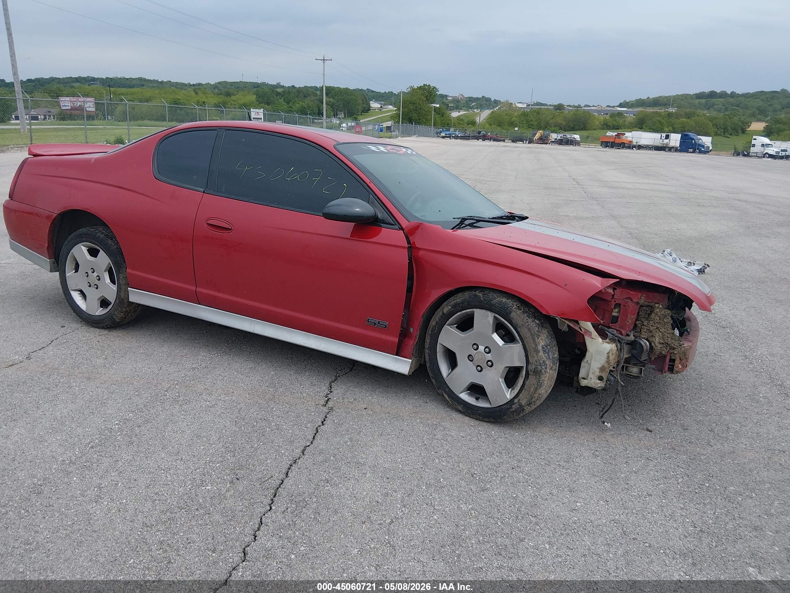 2007 Chevrolet Monte Carlo SS, VIN 2G1WL15C579394601 — Front end