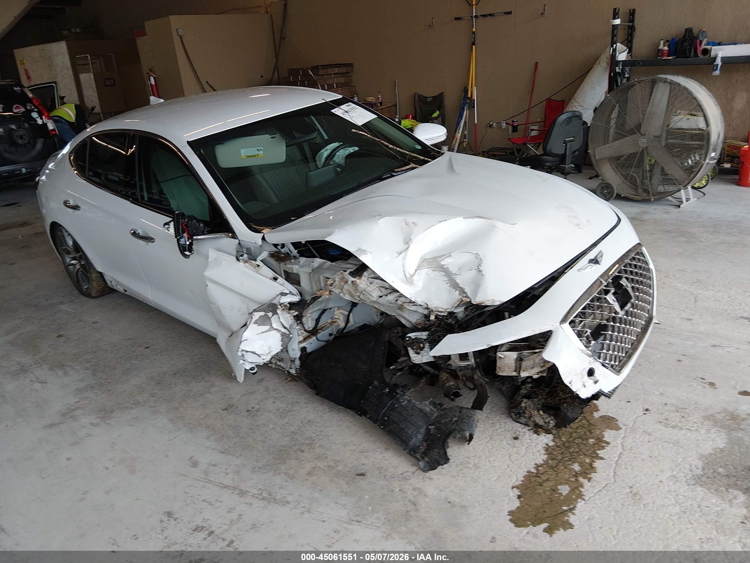2019 Genesis G70 Advanced, VIN KMTG54LEXKU037617 — Front end