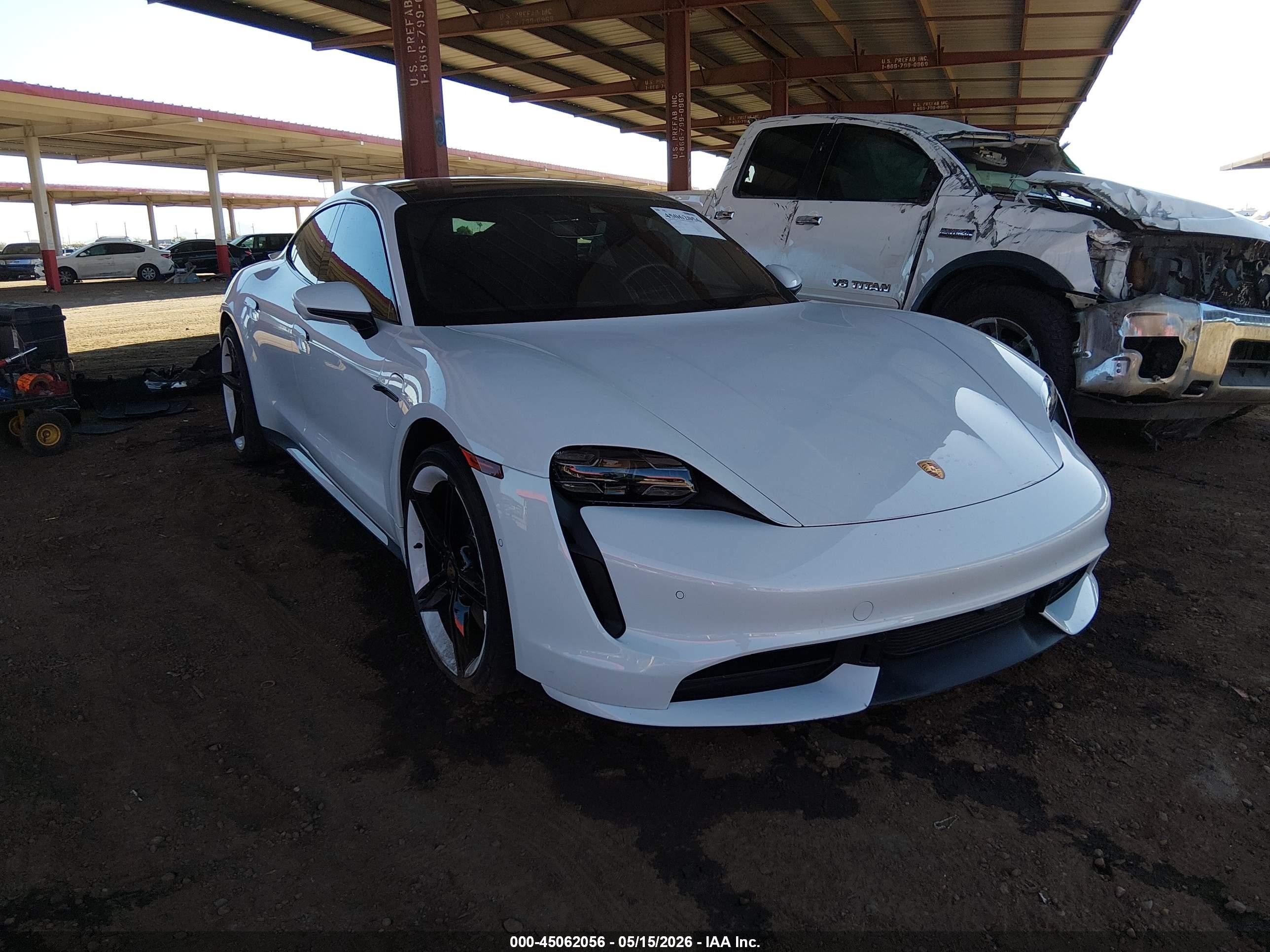 2020 Porsche Taycan Turbo, VIN WP0AC2Y17LSA72121 — Rear end