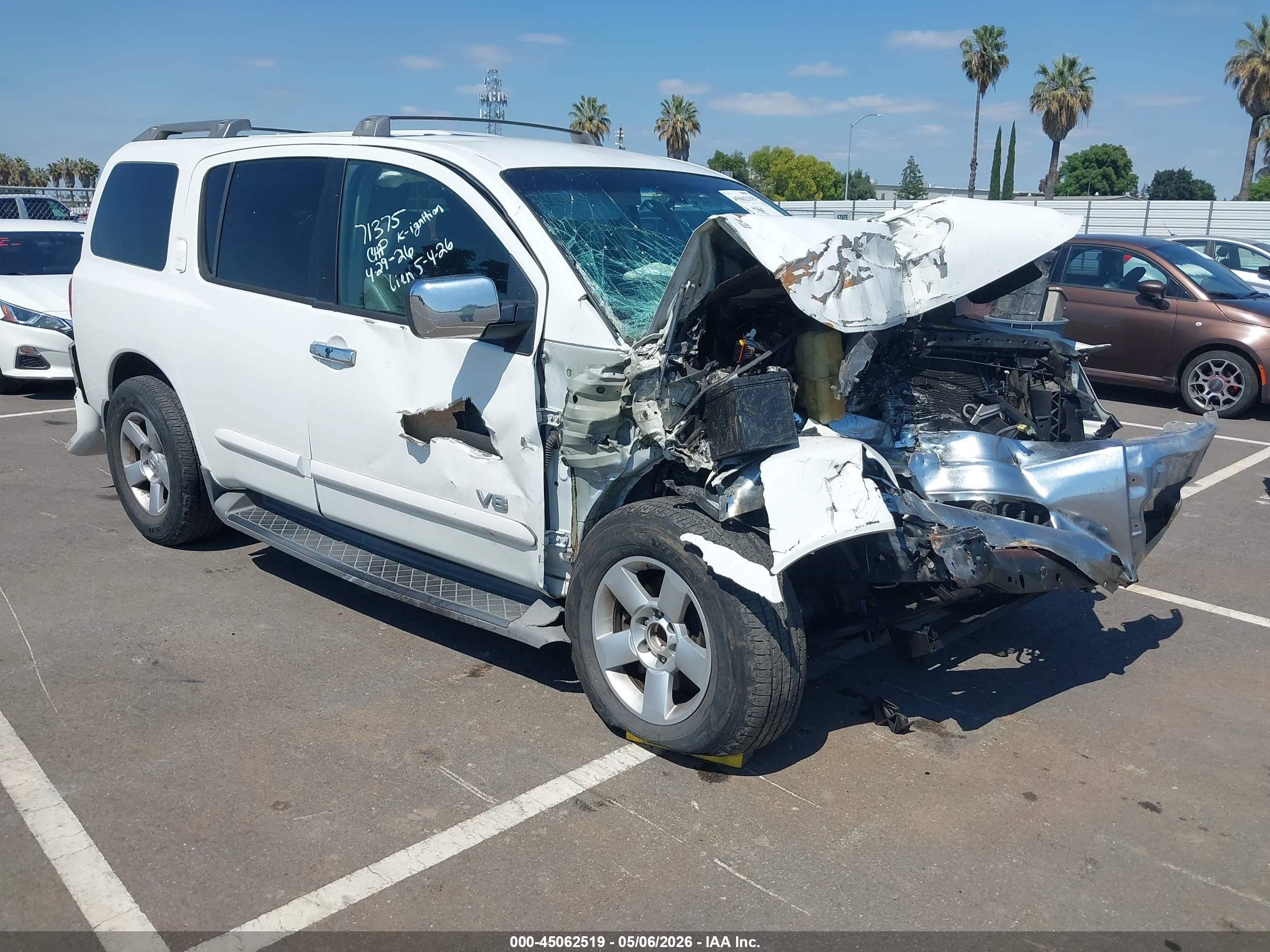 2007 Nissan Armada LE, VIN 5N1AA08A17N710628 — Front end