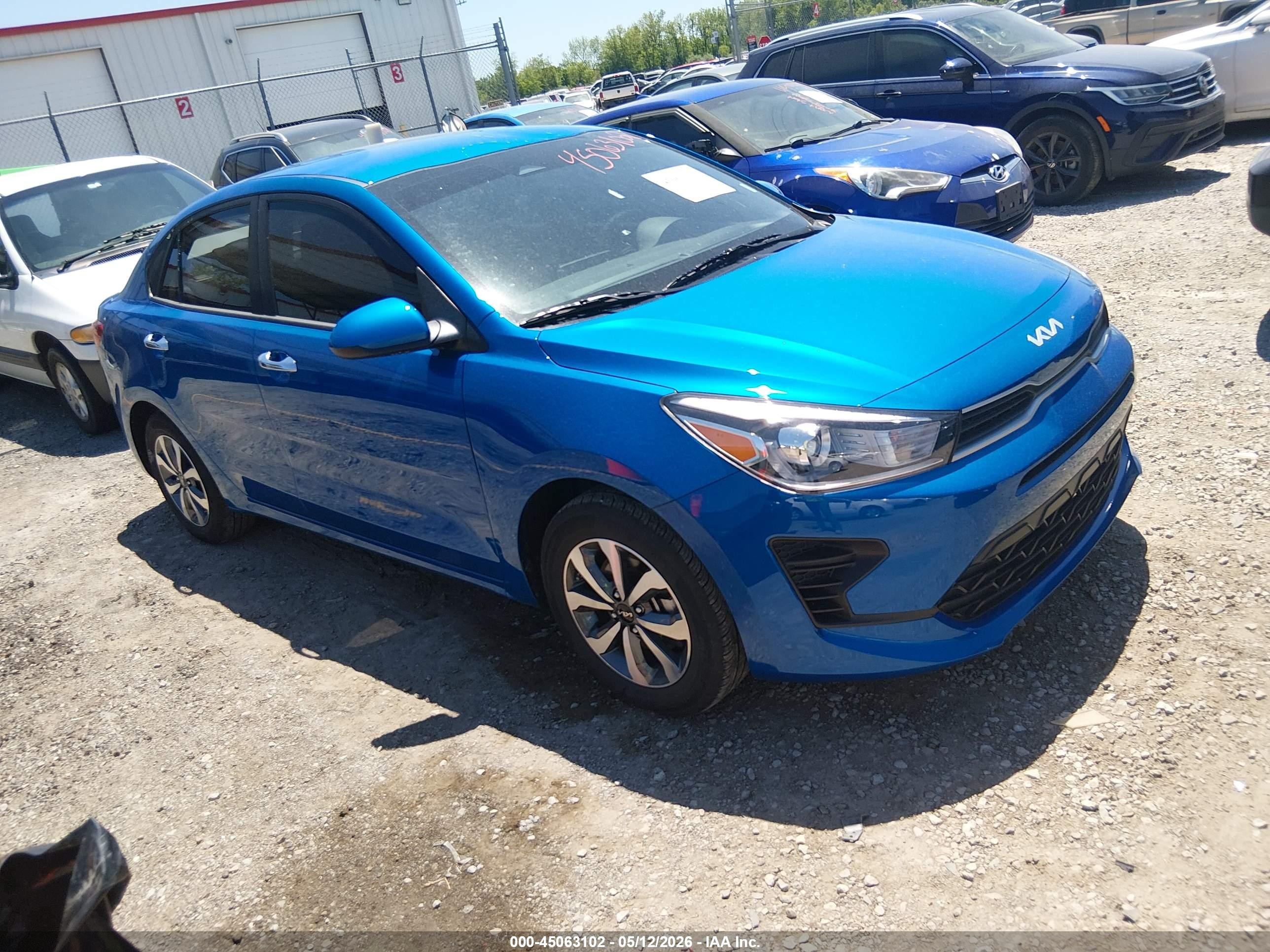 2023 Kia Rio S, VIN 3KPA24AD3PE624478 — Rear end