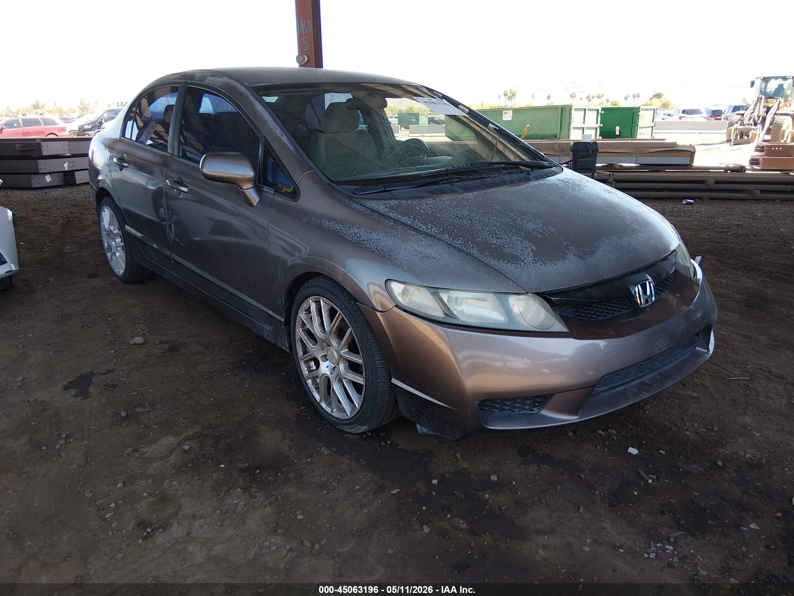 2010 Honda Civic LX, VIN 2HGFA1F54AH566239 — Rear end