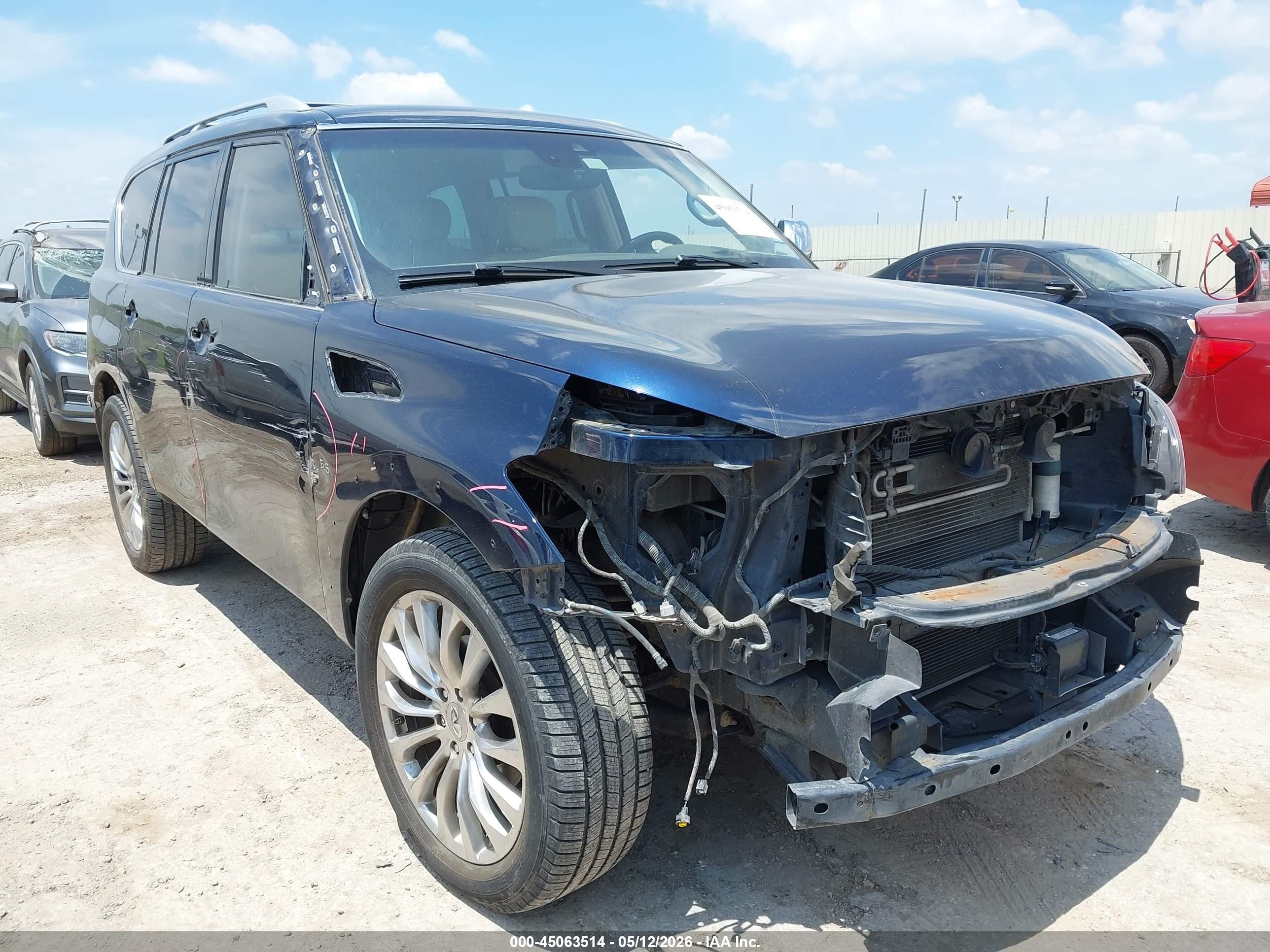2017 Infiniti QX80, VIN JN8AZ2NE7H9158762 — All over