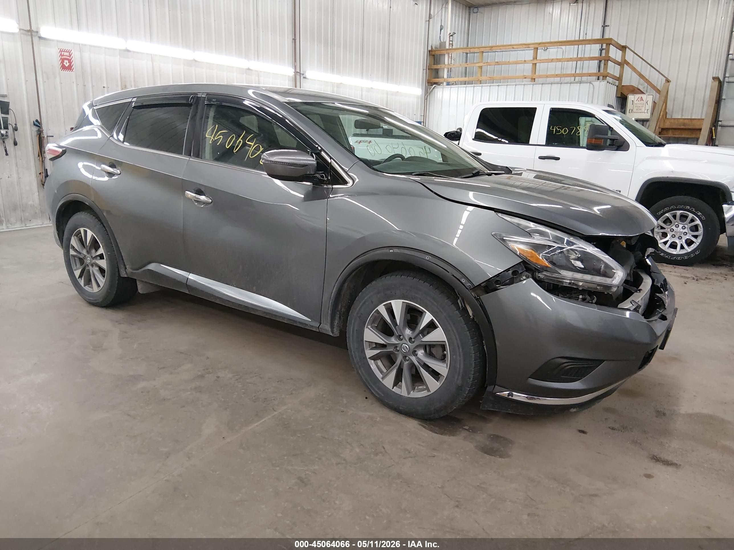 2018 Nissan Murano SL, VIN 5N1AZ2MH7JN192488 — Перед