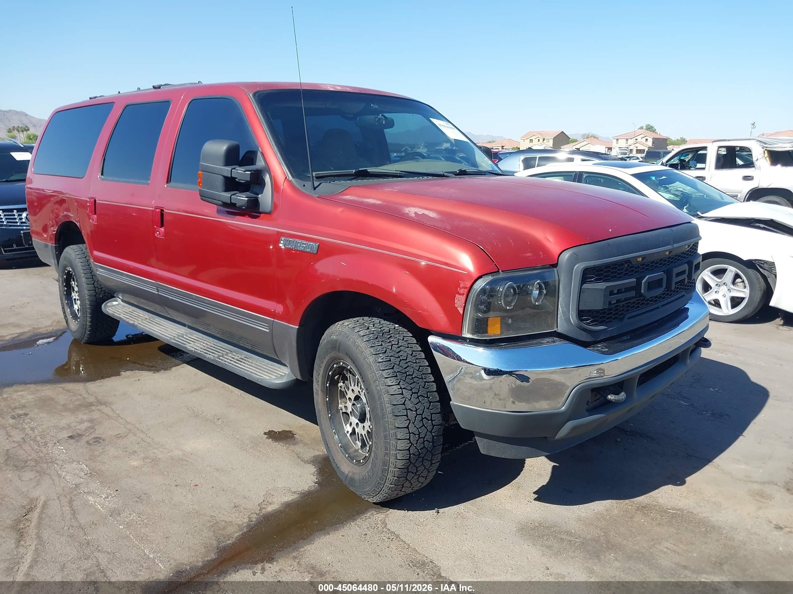 2002 Ford Excursion XLT Spec. Service, VIN 1FMNU41S82EB66513 — Rear end