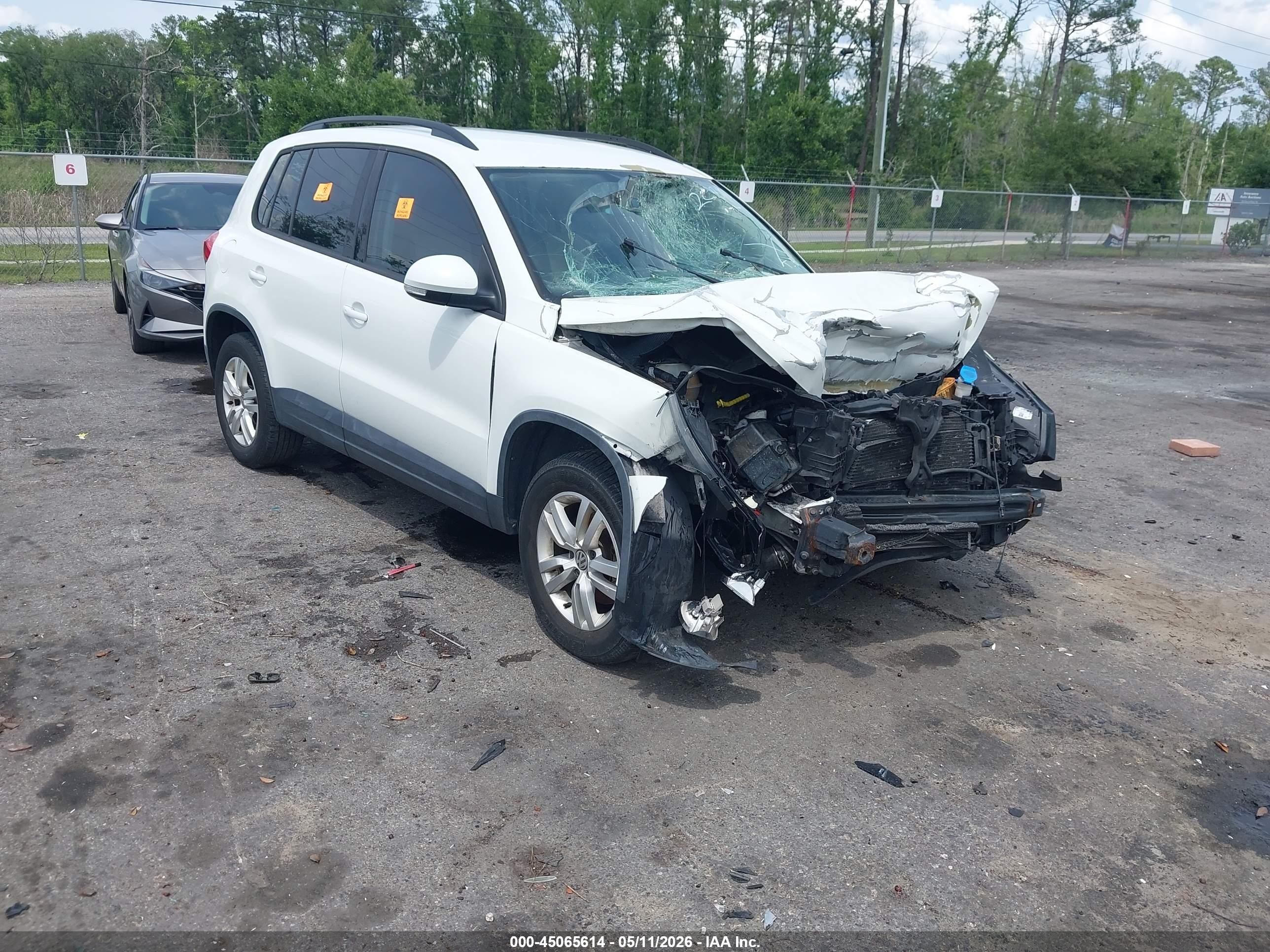 2016 Volkswagen Tiguan S, VIN WVGAV7AX0GW589192 — Biohazard / chemical