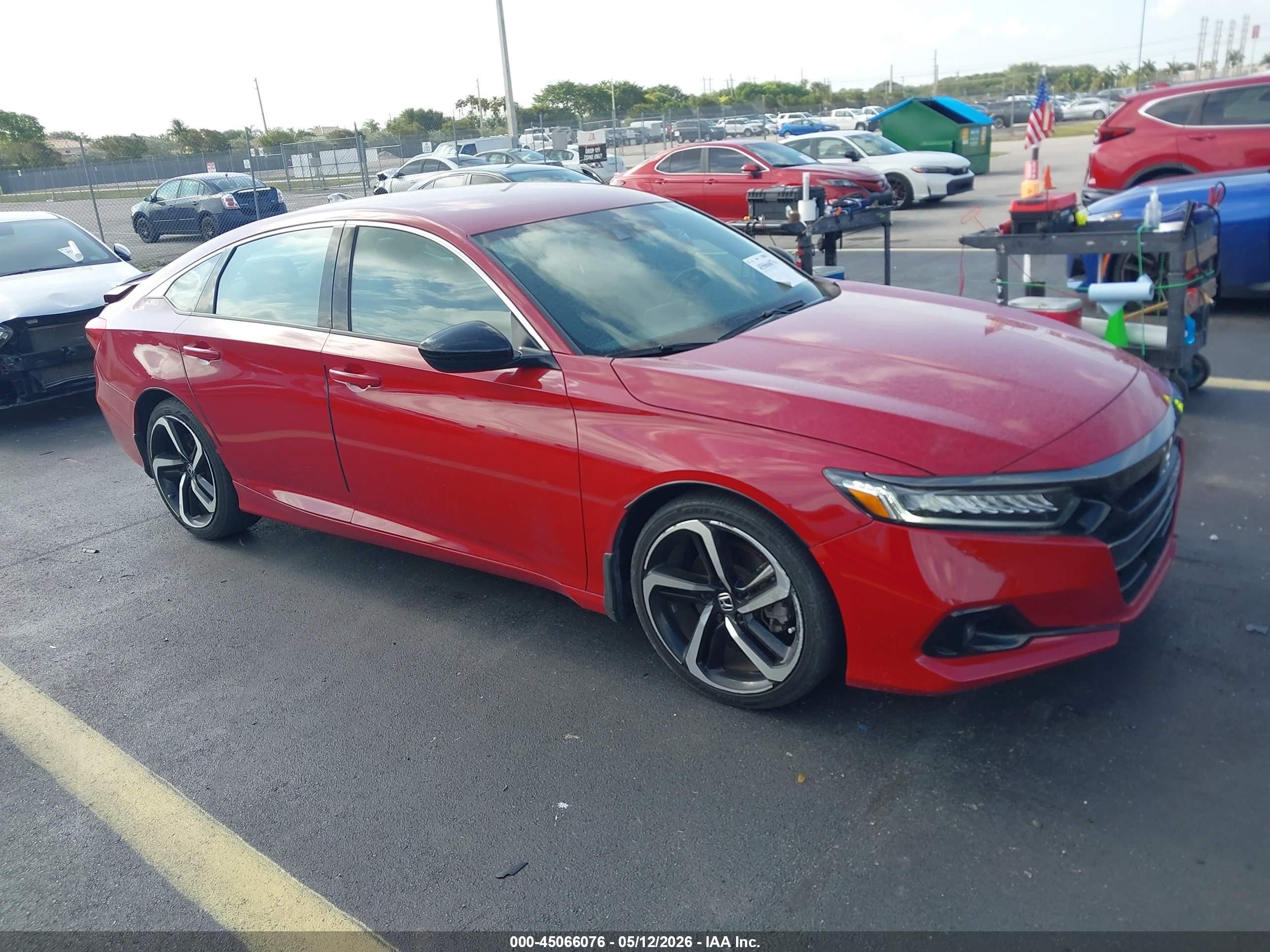 2022 Honda Accord Sport, VIN 1HGCV1F31NA000212 — Rear end