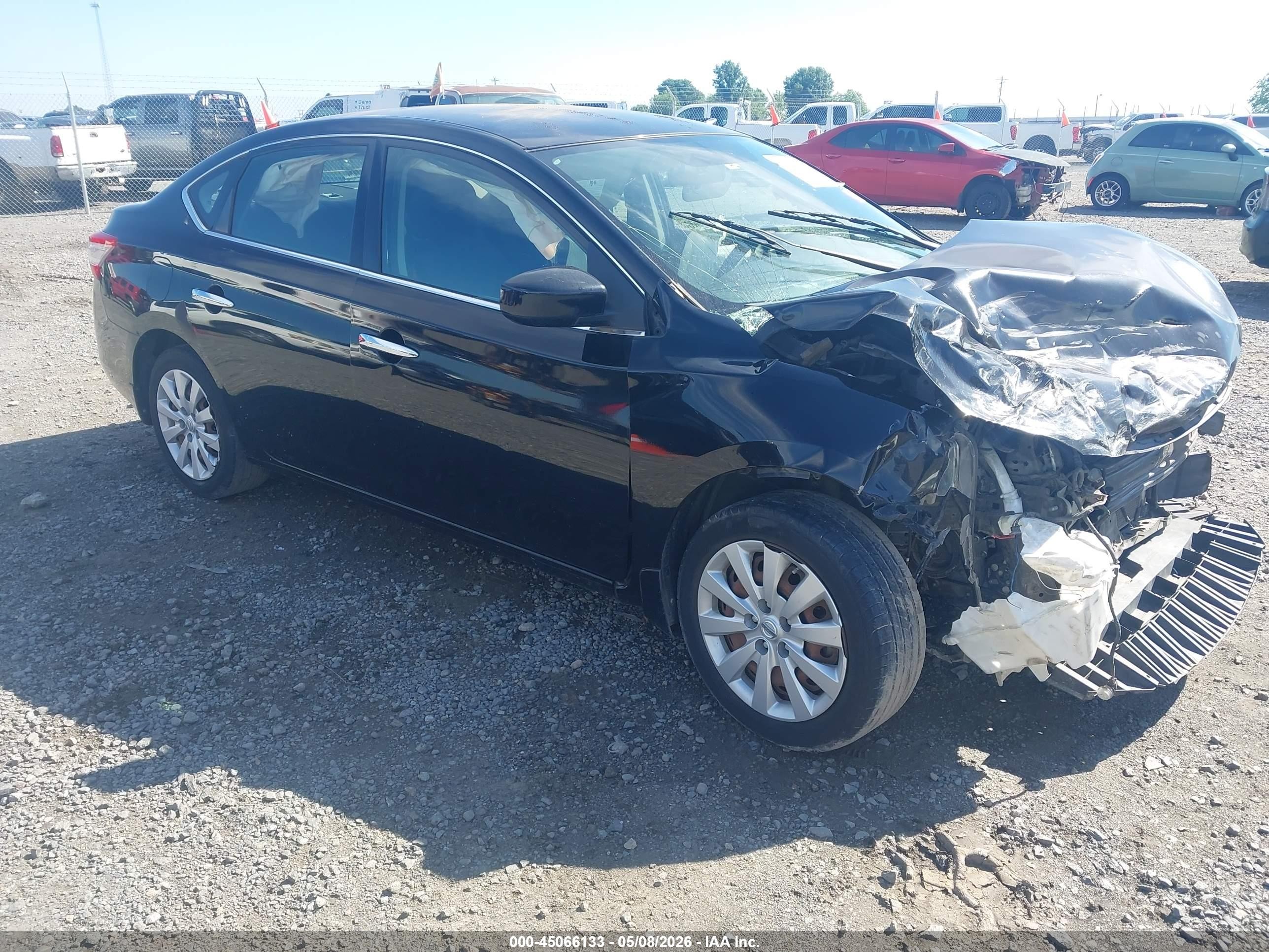 2014 Nissan Sentra S, VIN 3N1AB7AP9EY299393 — Front end