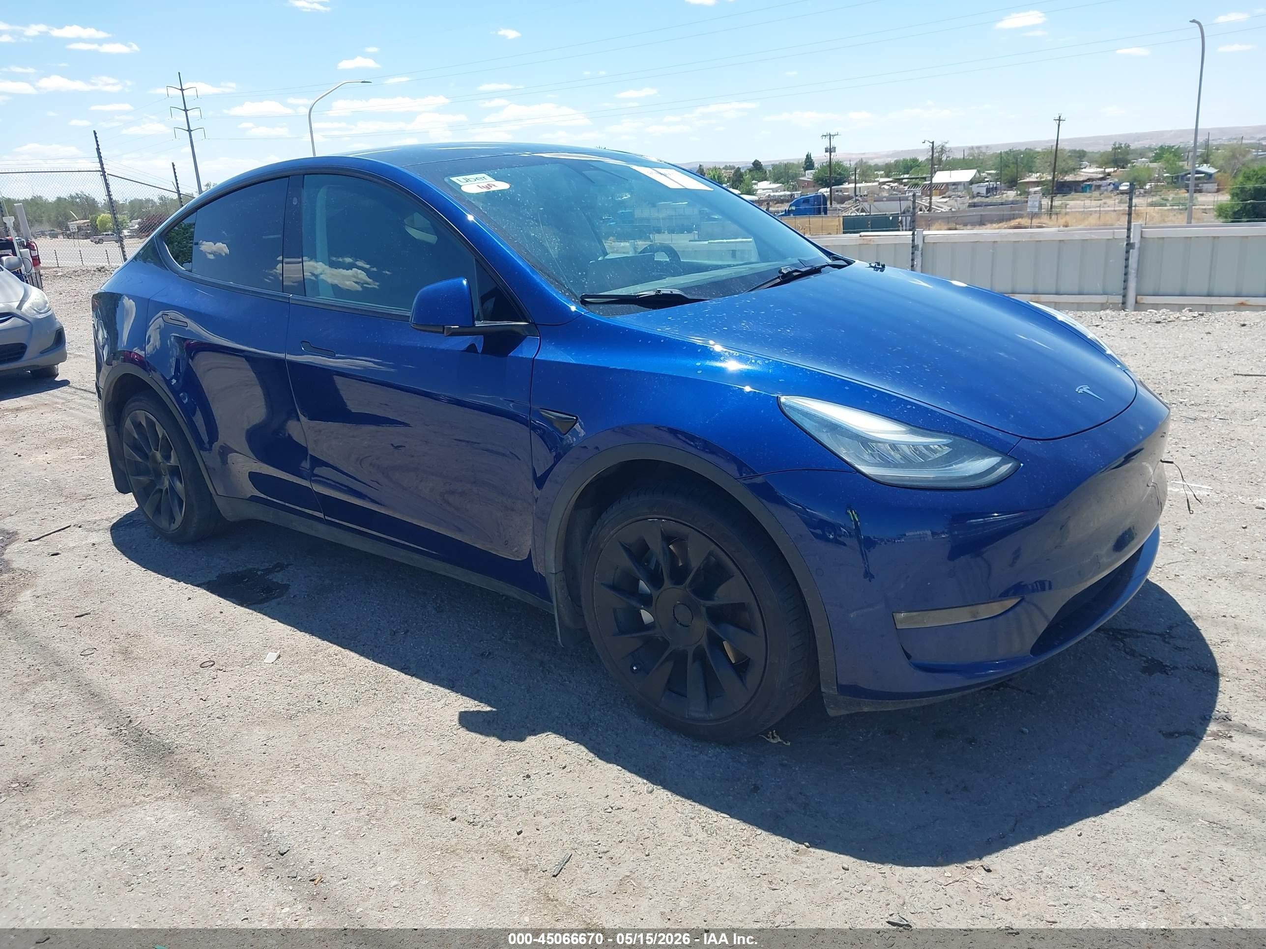 2020 Tesla Model Y Long Range, VIN 5YJYGDEE9LF008291 — Repossession