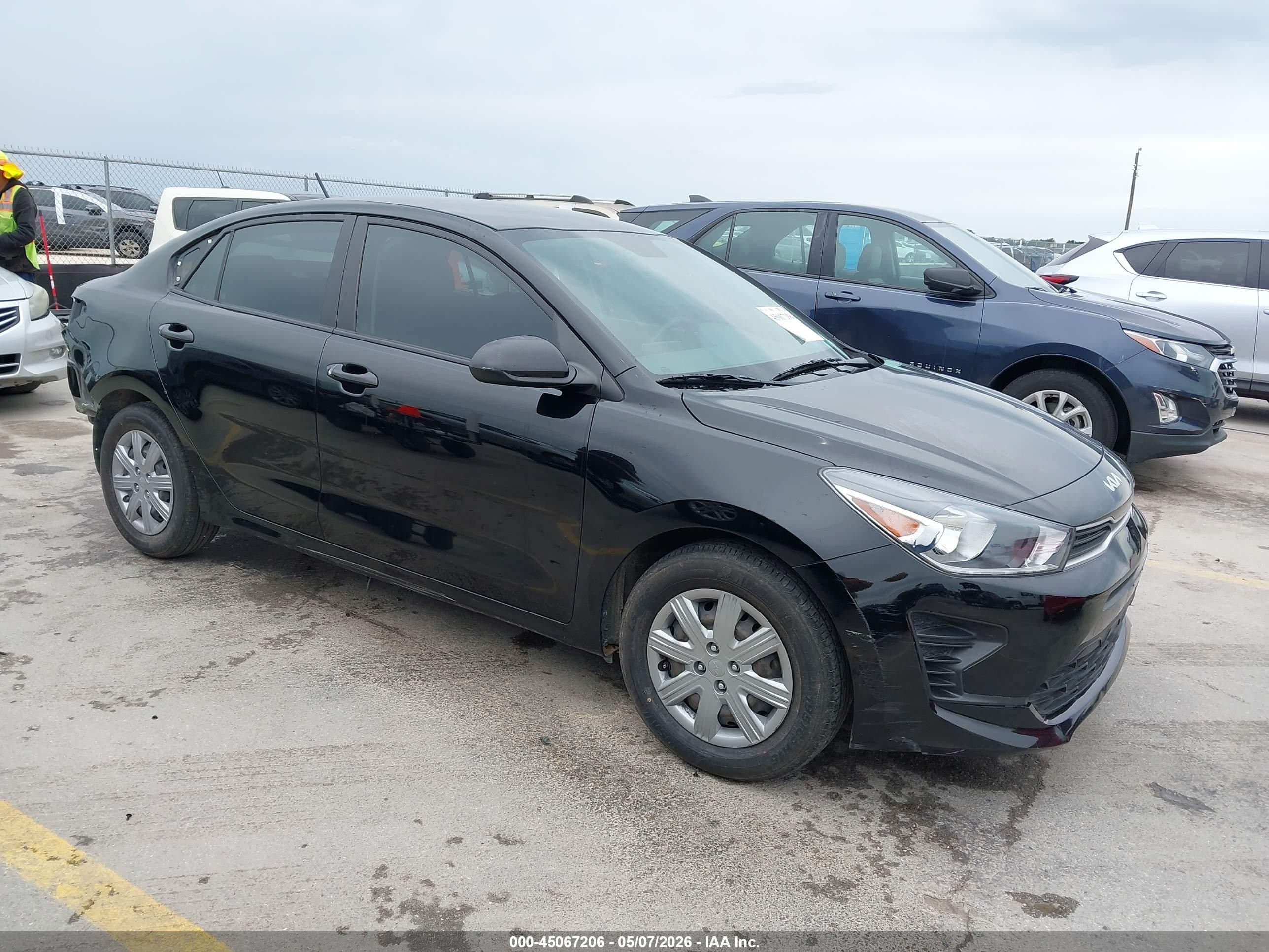2023 Kia Rio S, VIN 3KPA24AD1PE619859 — Rear end
