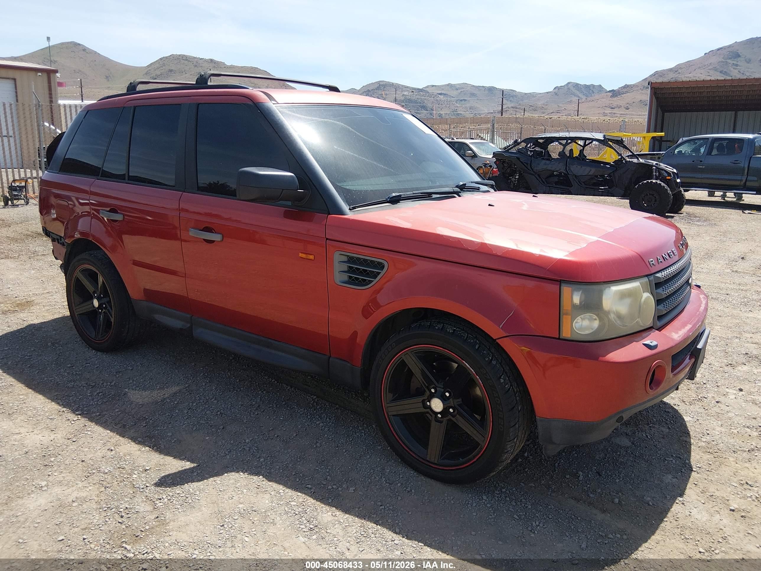 2007 Land Rover Range Rover Sport HSE, VIN SALSF25437A108303 — Rear end