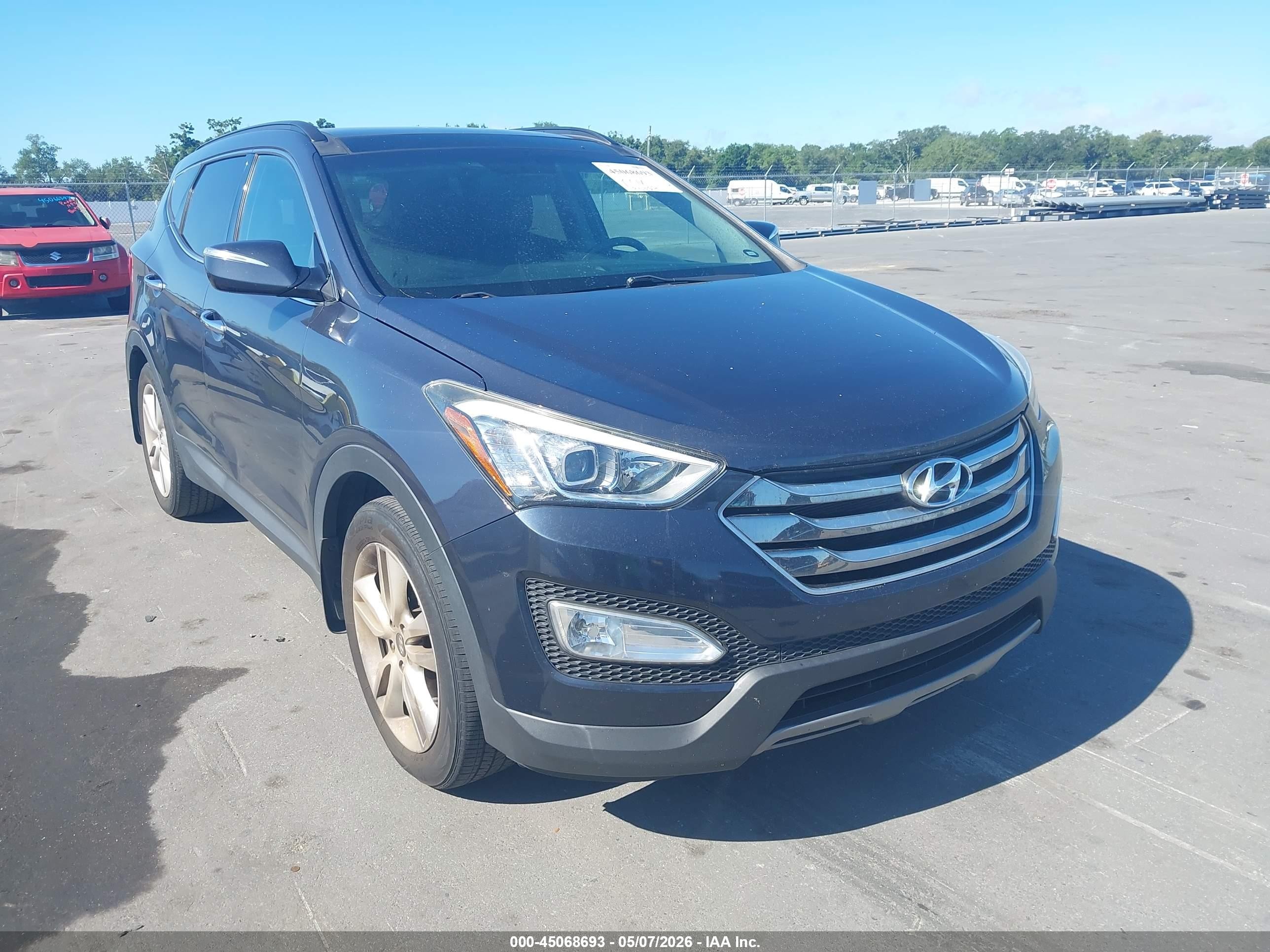 2016 Hyundai Santa Fe, VIN 5XYZW4LA3GG348977 — Interior fire