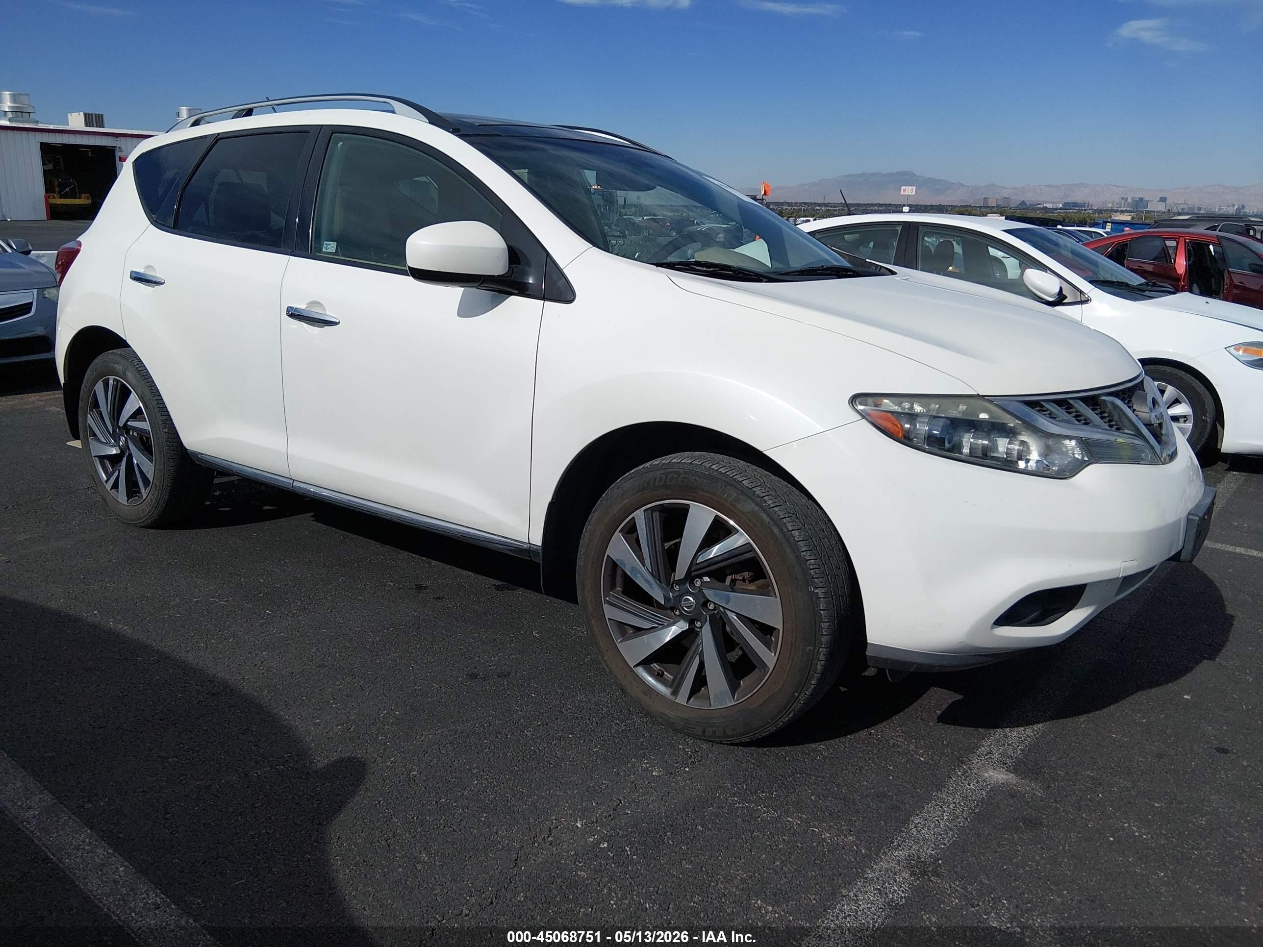 2012 Nissan Murano SL, VIN JN8AZ1MW2CW220101 — Normal wear
