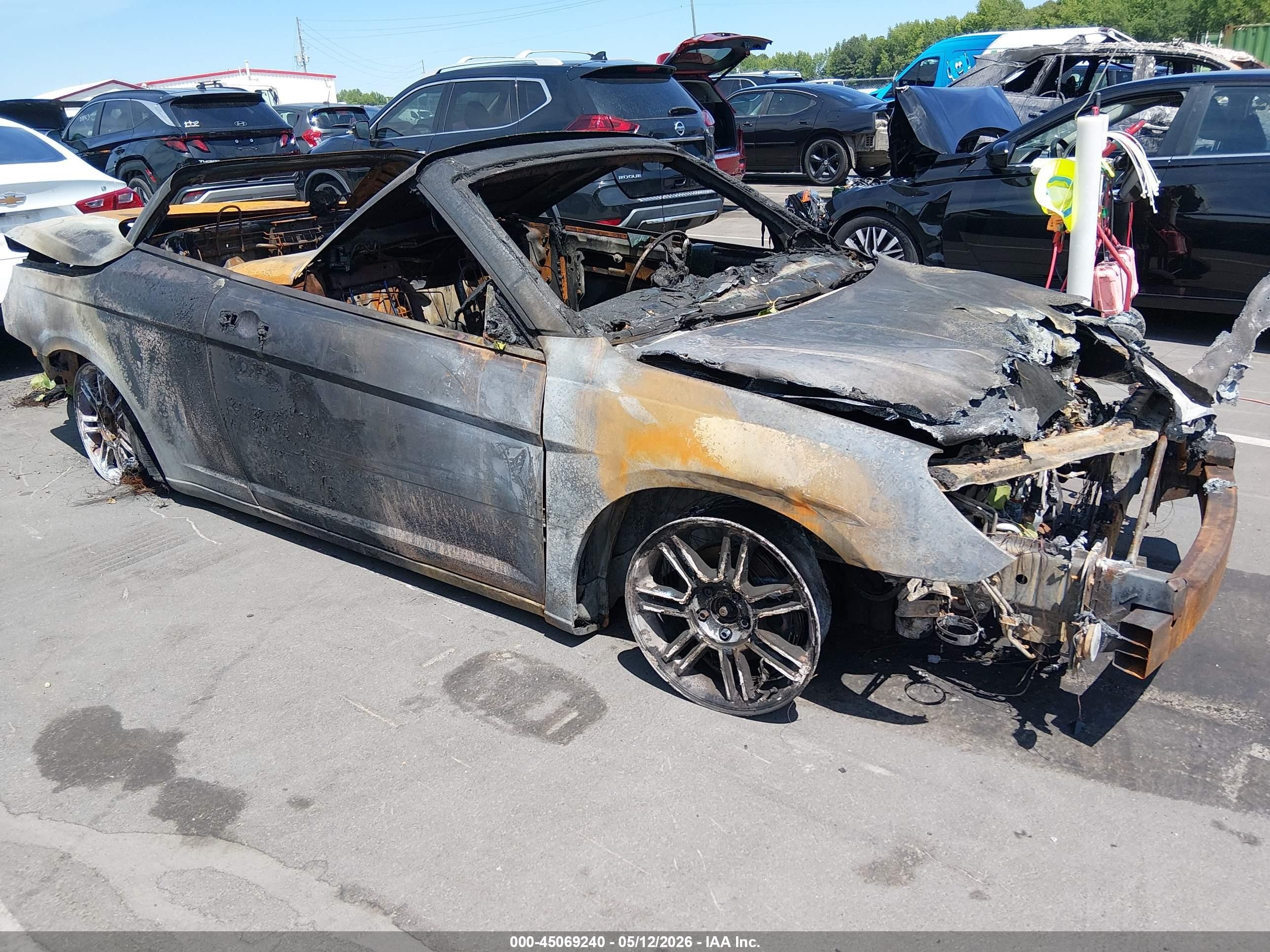2009 Chrysler Sebring Limited, VIN 1C3LC65V49N500050 — Engine fire