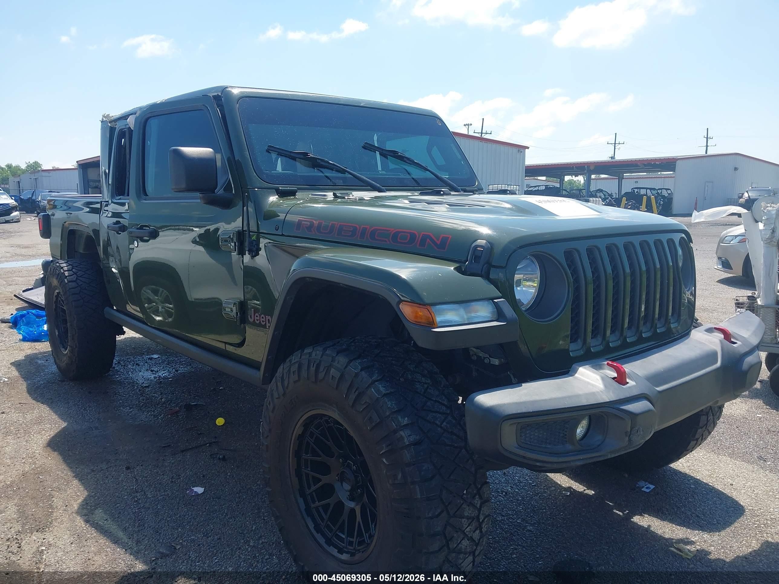 2021 Jeep Gladiator Rubicon, VIN 1C6JJTBG6ML601163 — Rollover