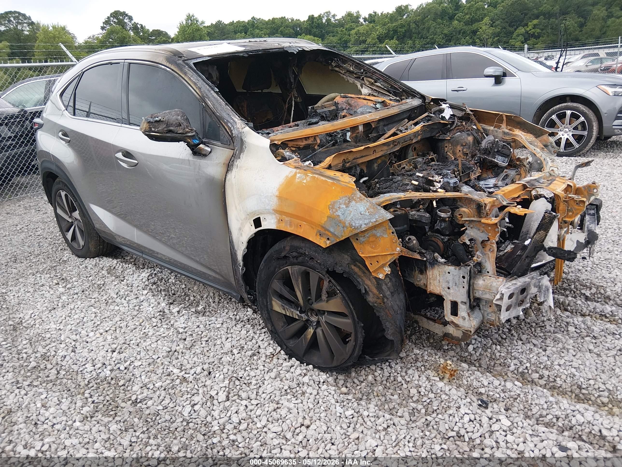2020 Lexus NX 300, VIN JTJGARBZ5L2160313 — Engine fire