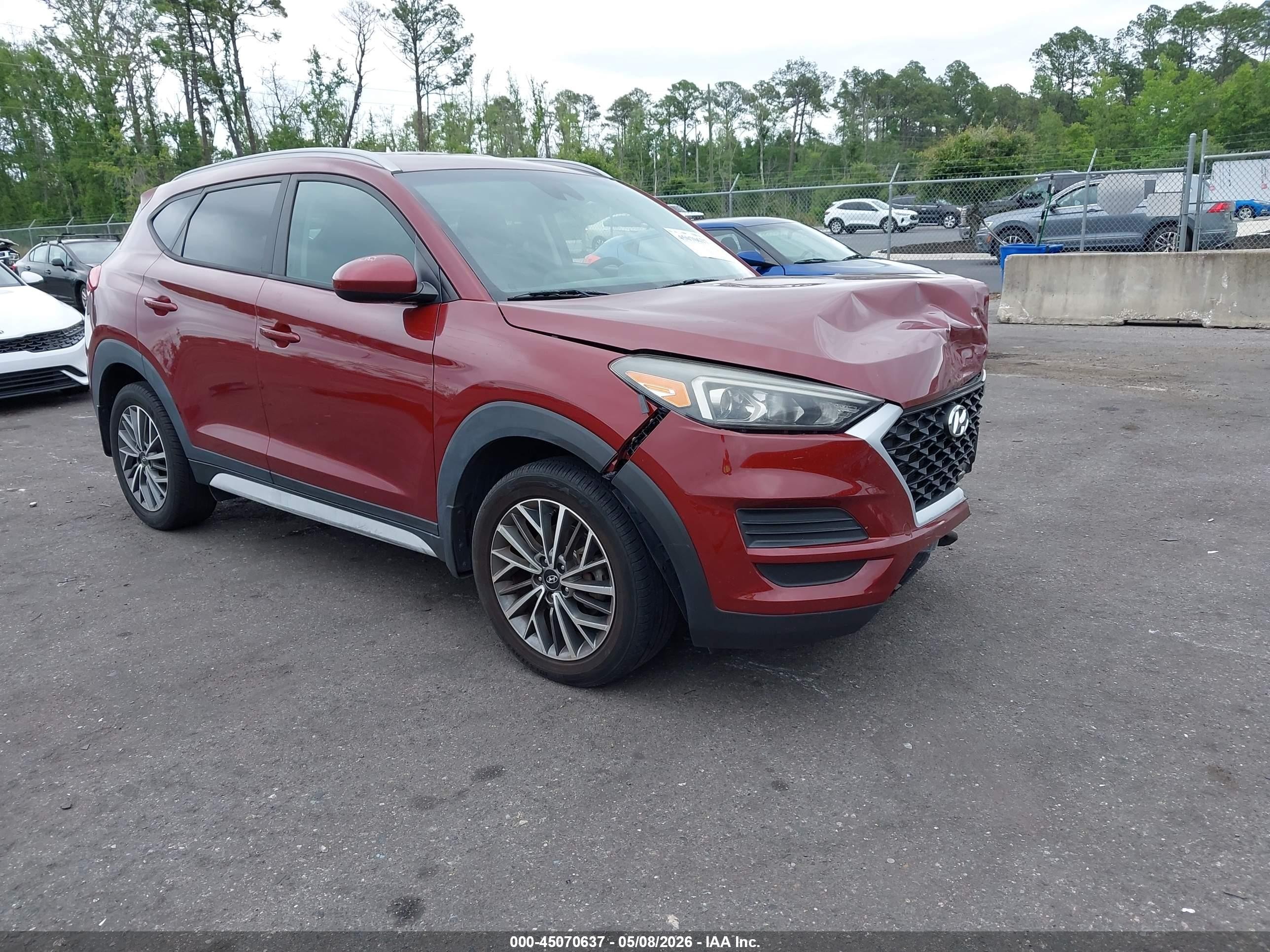 2020 Hyundai Tucson SEL, VIN KM8J33AL5LU142813 — Front end