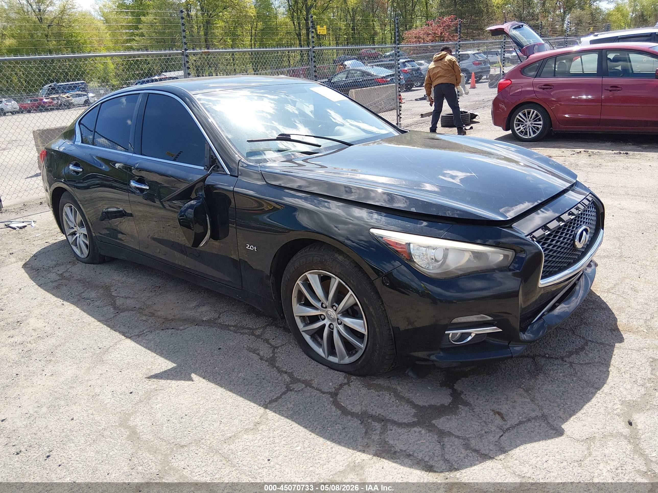 2017 Infiniti Q50 Premium, VIN JN1CV7AR9HM681982 — Vandalism