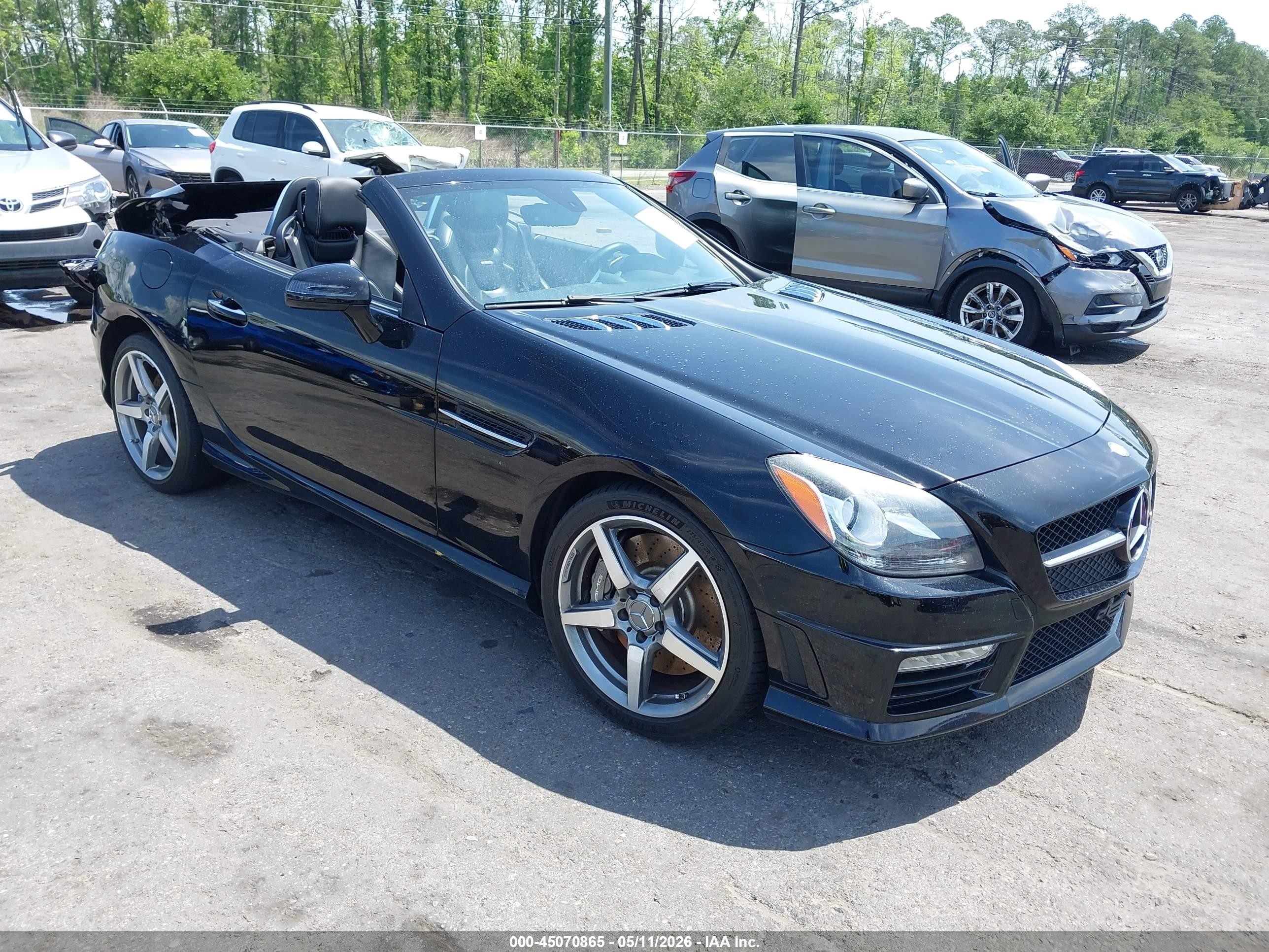2012 Mercedes-Benz SLK 55 AMG, VIN WDDPK7FA2CF038919 — Rear end
