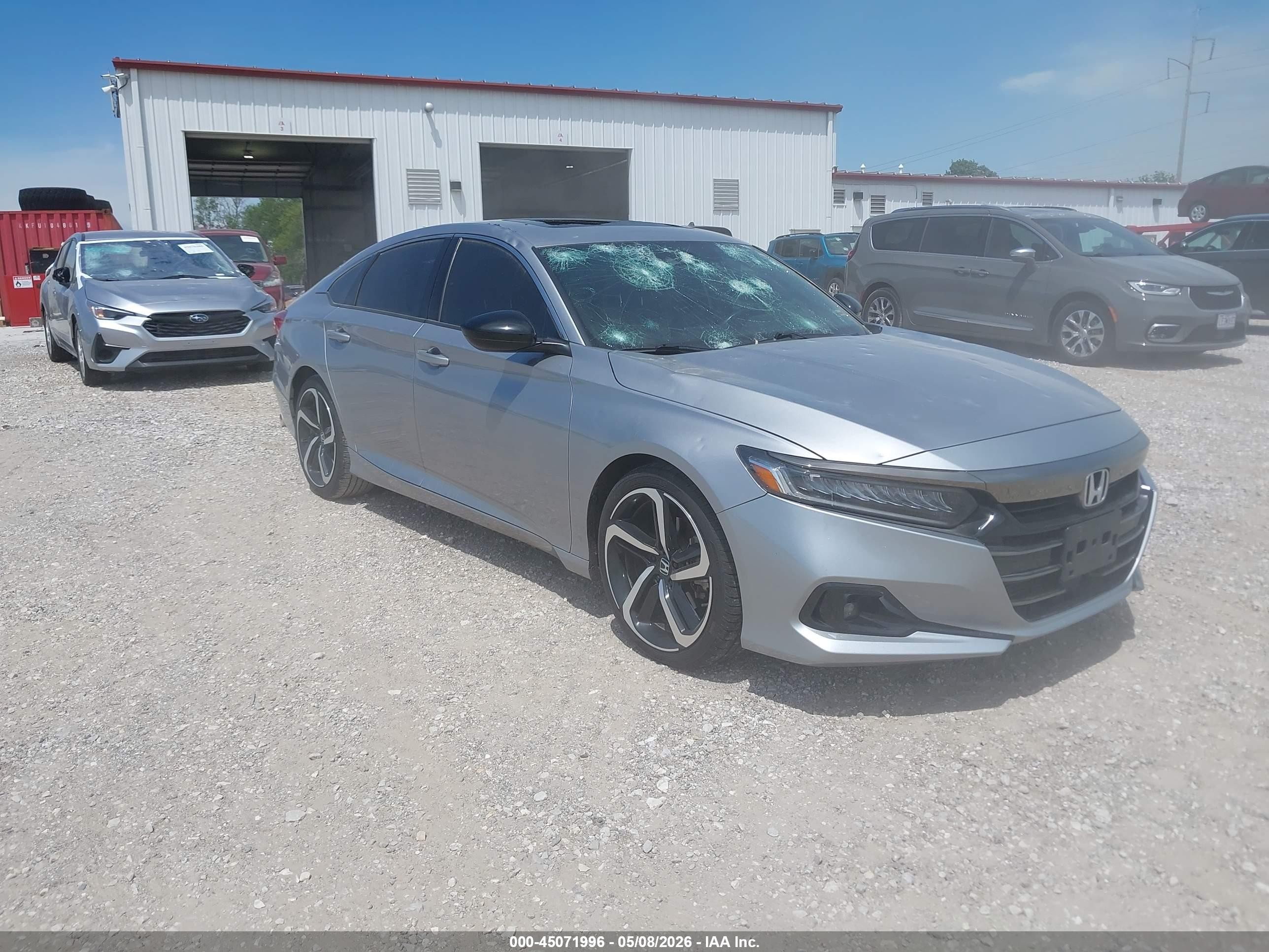 2022 Honda Accord Sport, VIN 1HGCV2F37NA004593 — Hail