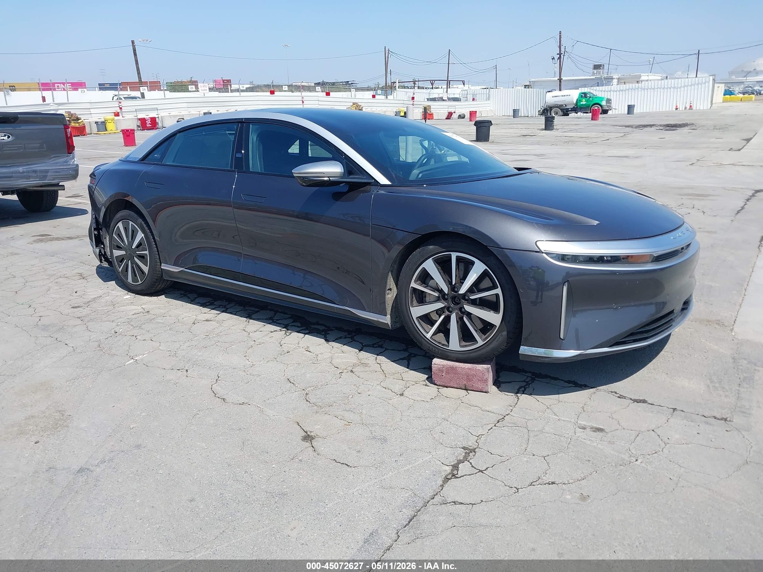 2022 Lucid Air Grand Touring, VIN 50EA1GBA5NA002162 — Front end