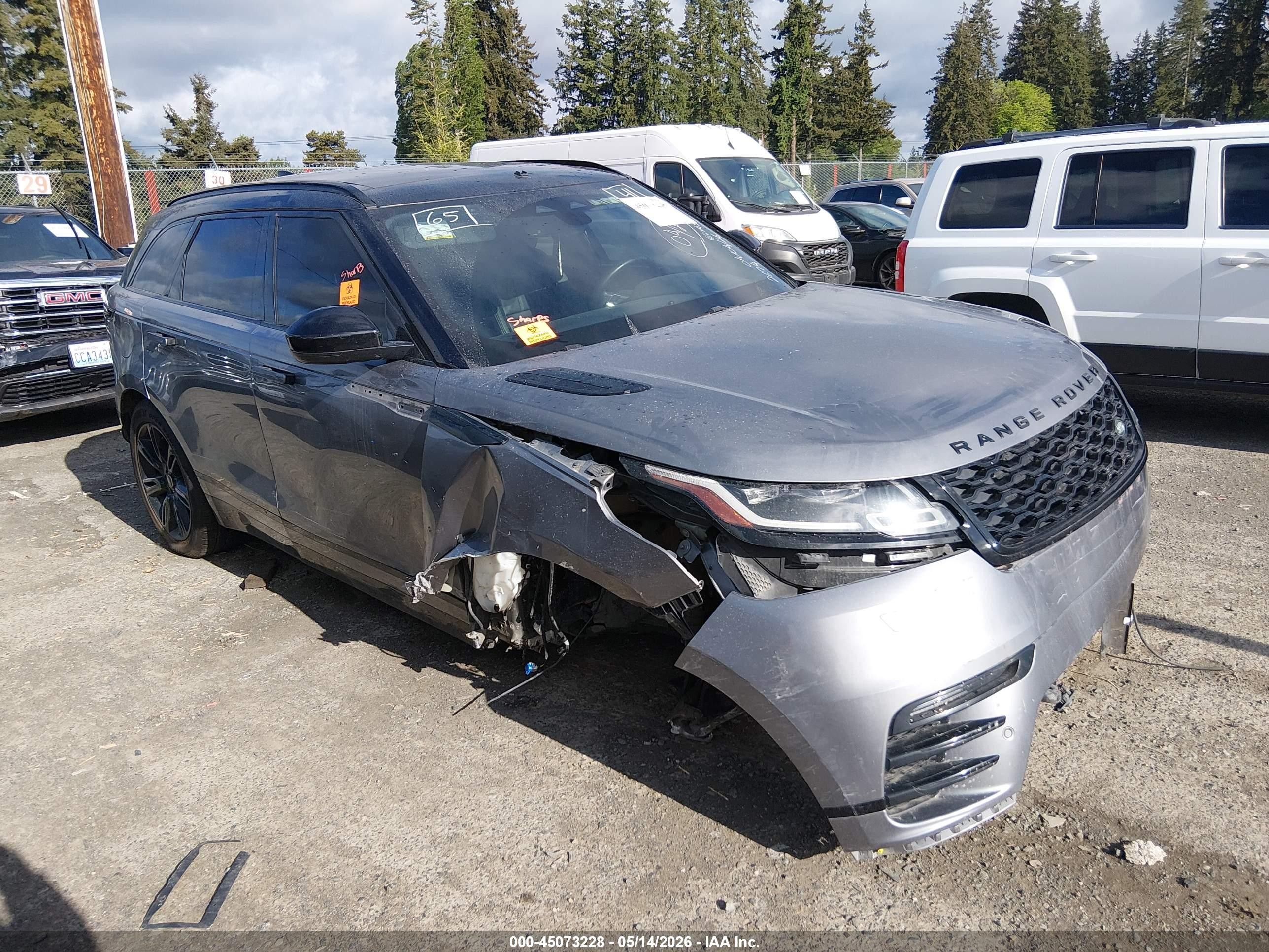 2023 Land Rover Range Rover Velar R-Dynamic S, VIN SALYT2EX1PA352674 — Biohazard / chemical