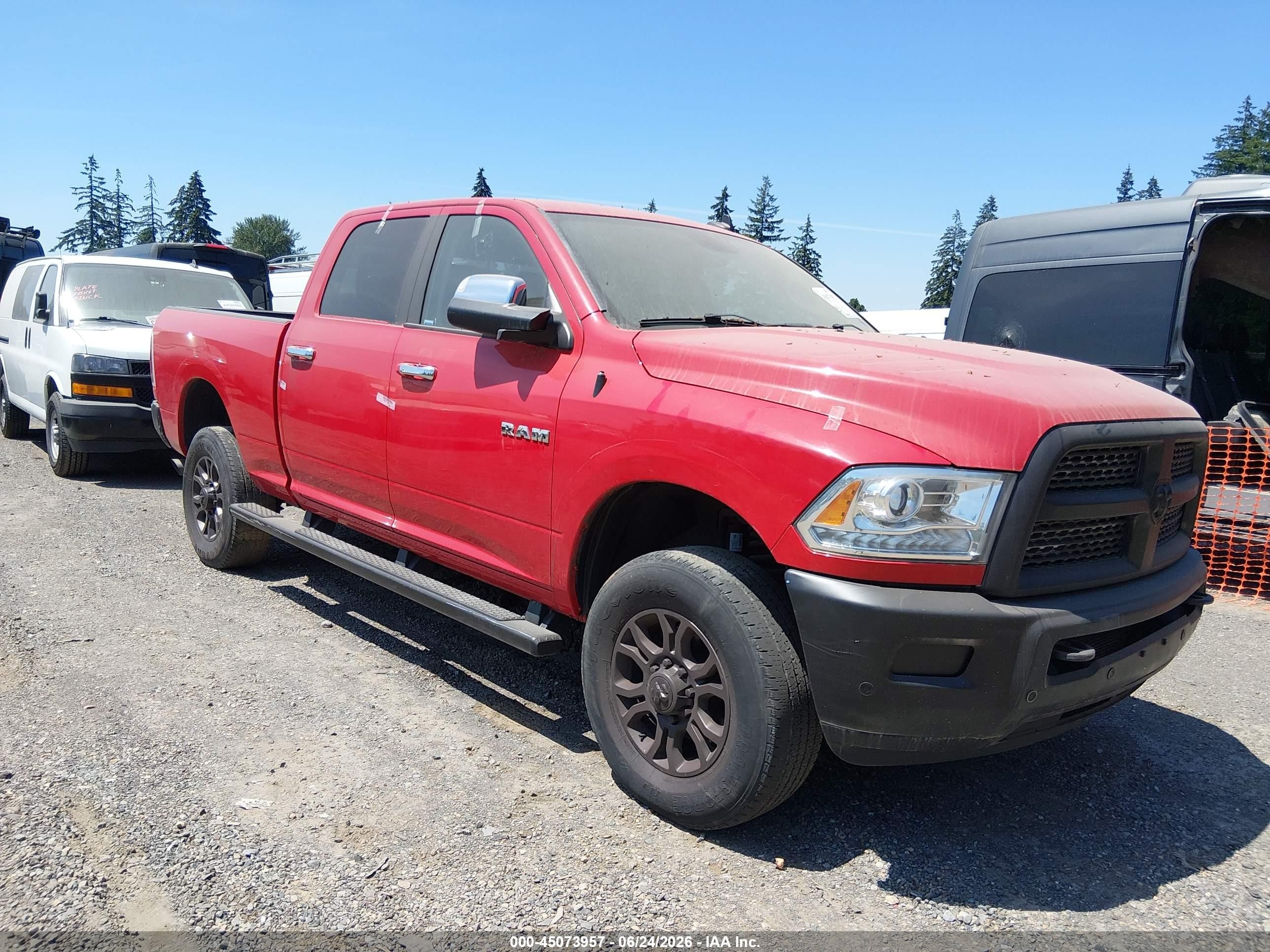 2016 Ram 2500 Laramie, VIN 3C6UR5FL9GG264644 — Theft recovery
