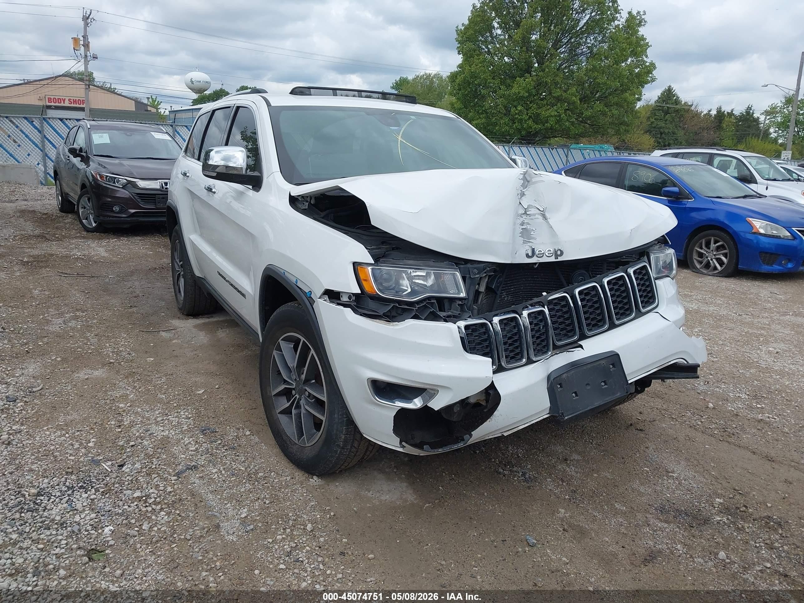 2019 Jeep Grand Cherokee Limited, VIN 1C4RJFBG2KC775290 — Frame damage