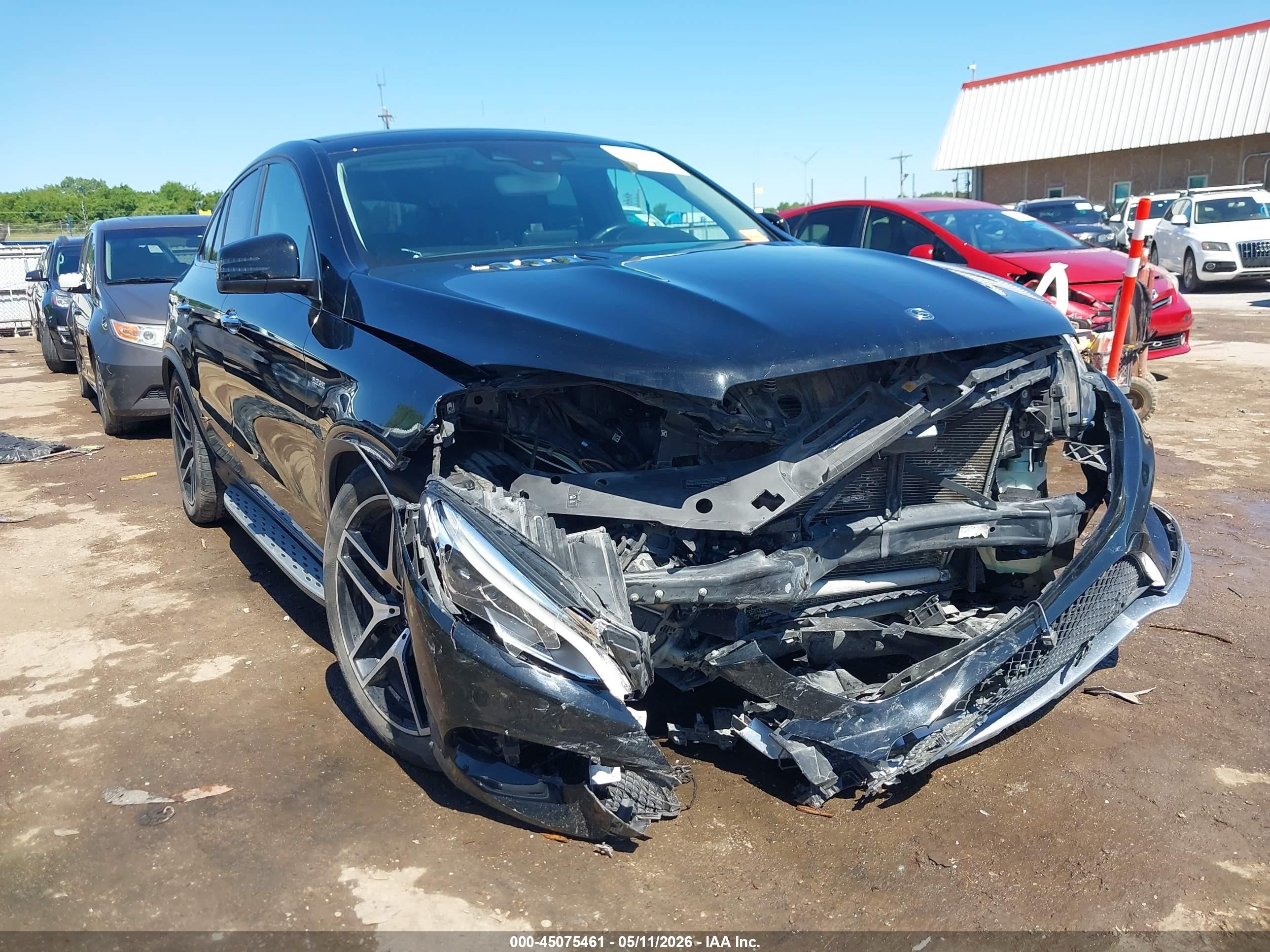 2018 Mercedes-Benz GLE 43 AMG, VIN 4JGED6EB4JA116607 — Front end