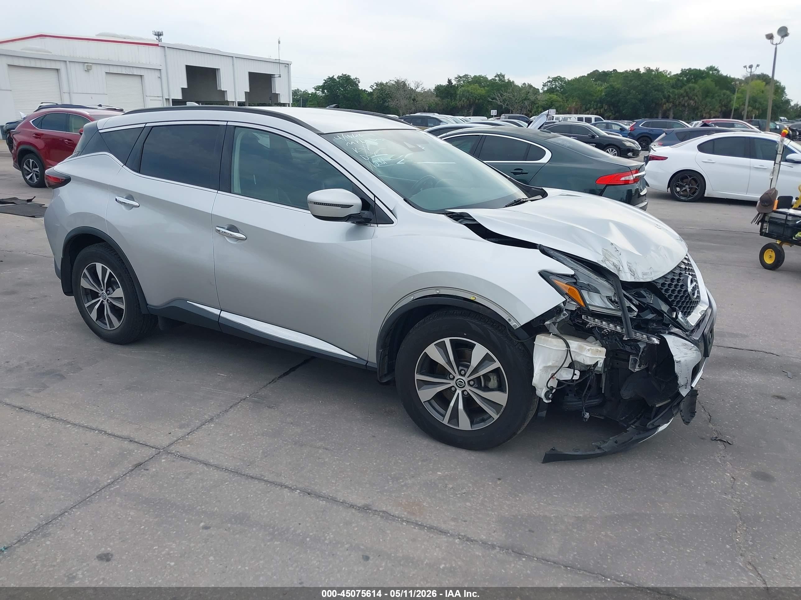 2022 Nissan Murano SV, VIN 5N1AZ2BS9NC123804 — Front end
