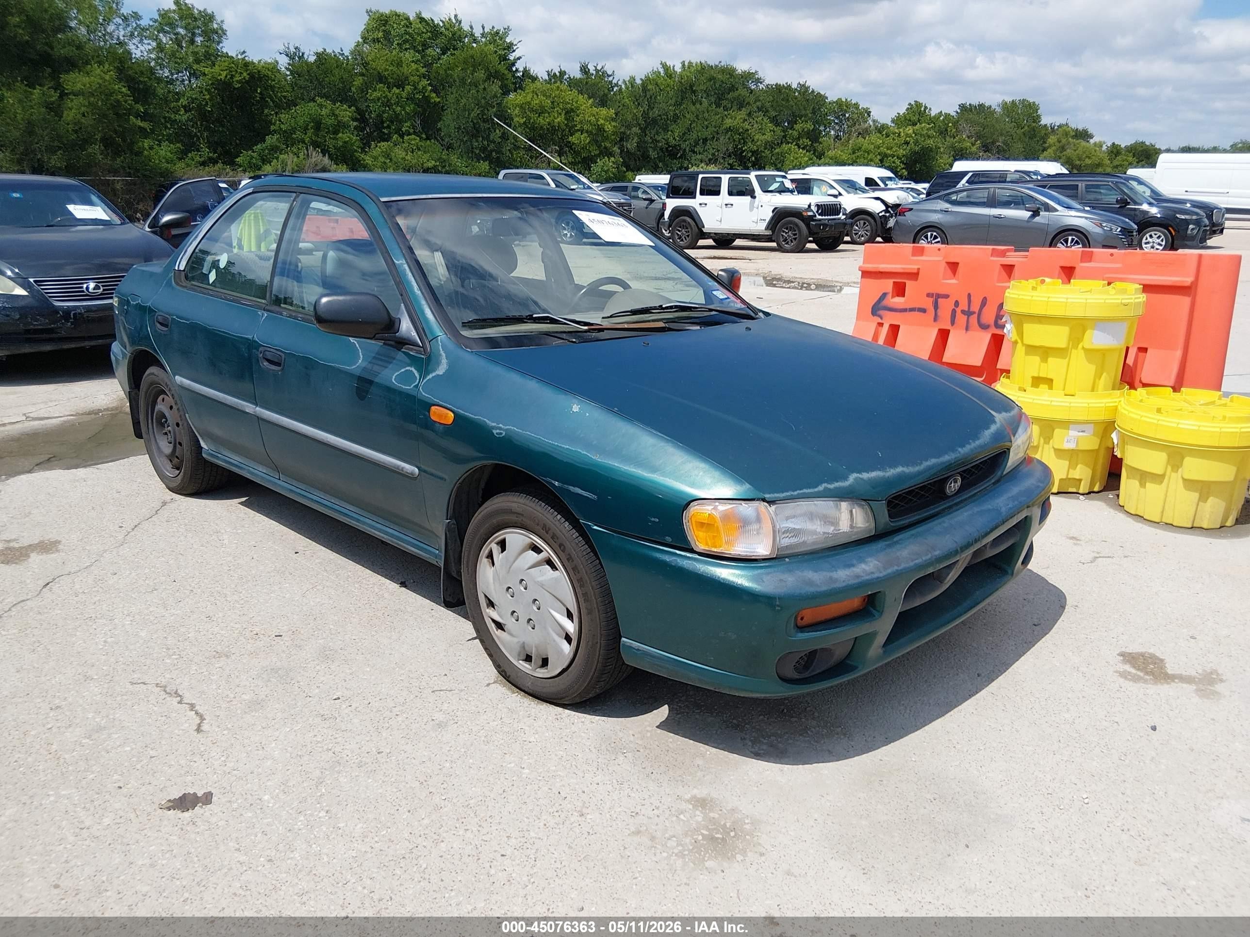 1998 Subaru Impreza L, VIN JF1GC4355WH502801 — Обычный износ
