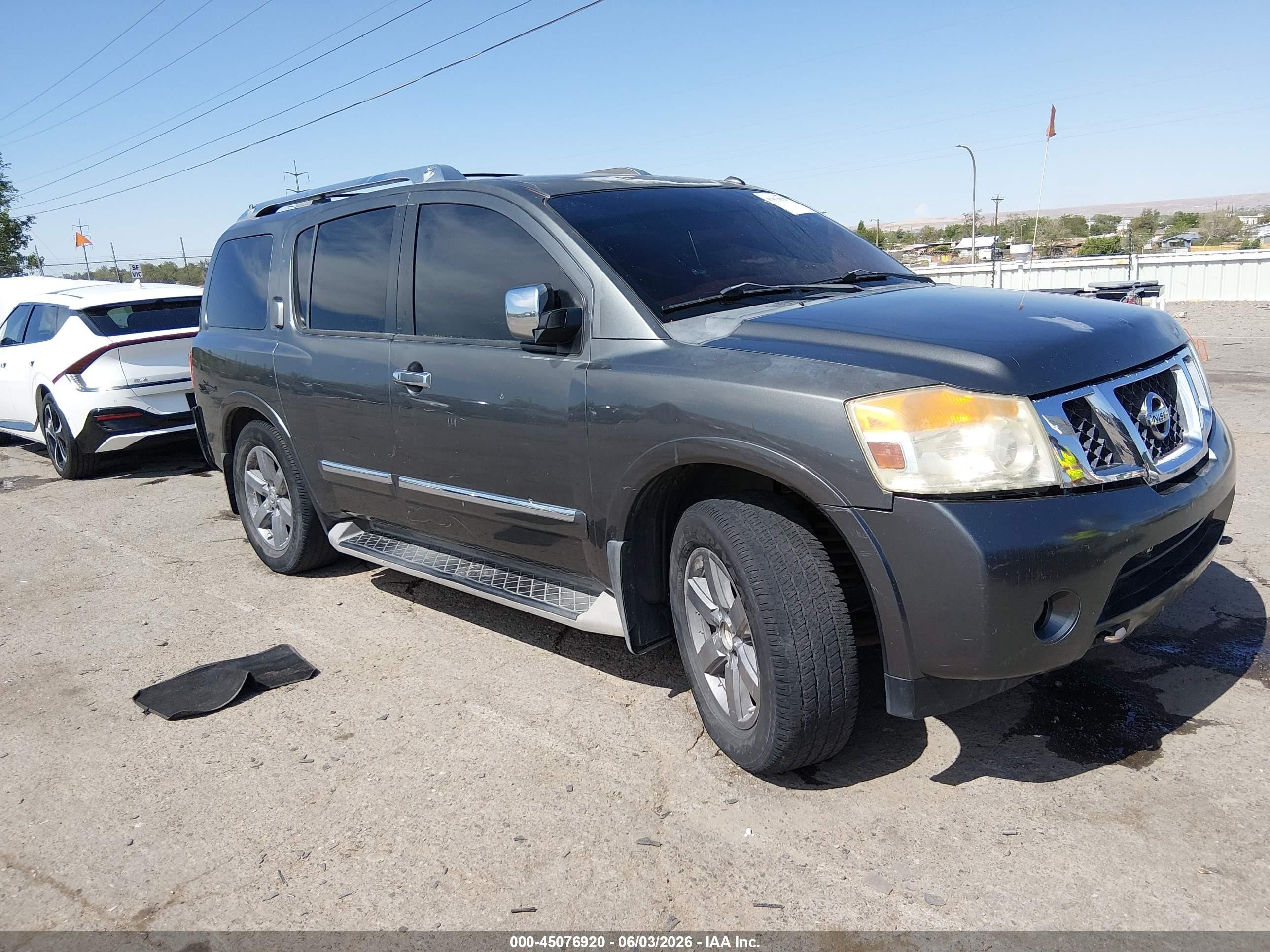 2011 Nissan Armada Platinum, VIN 5N1BA0NF7BN620770 — Front end