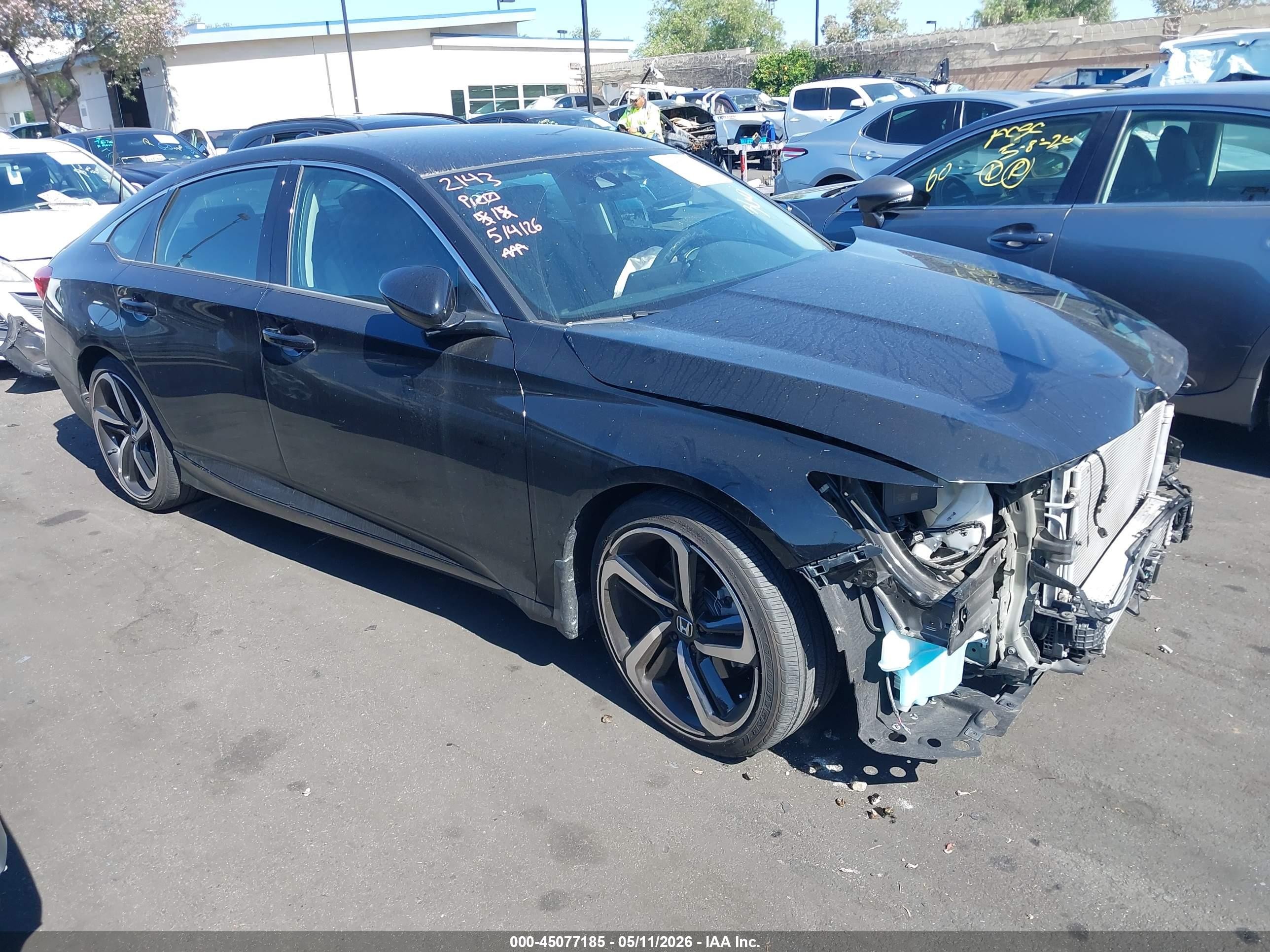 2022 Honda Accord Sport SE, VIN 1HGCV1F40NA054934 — Front end