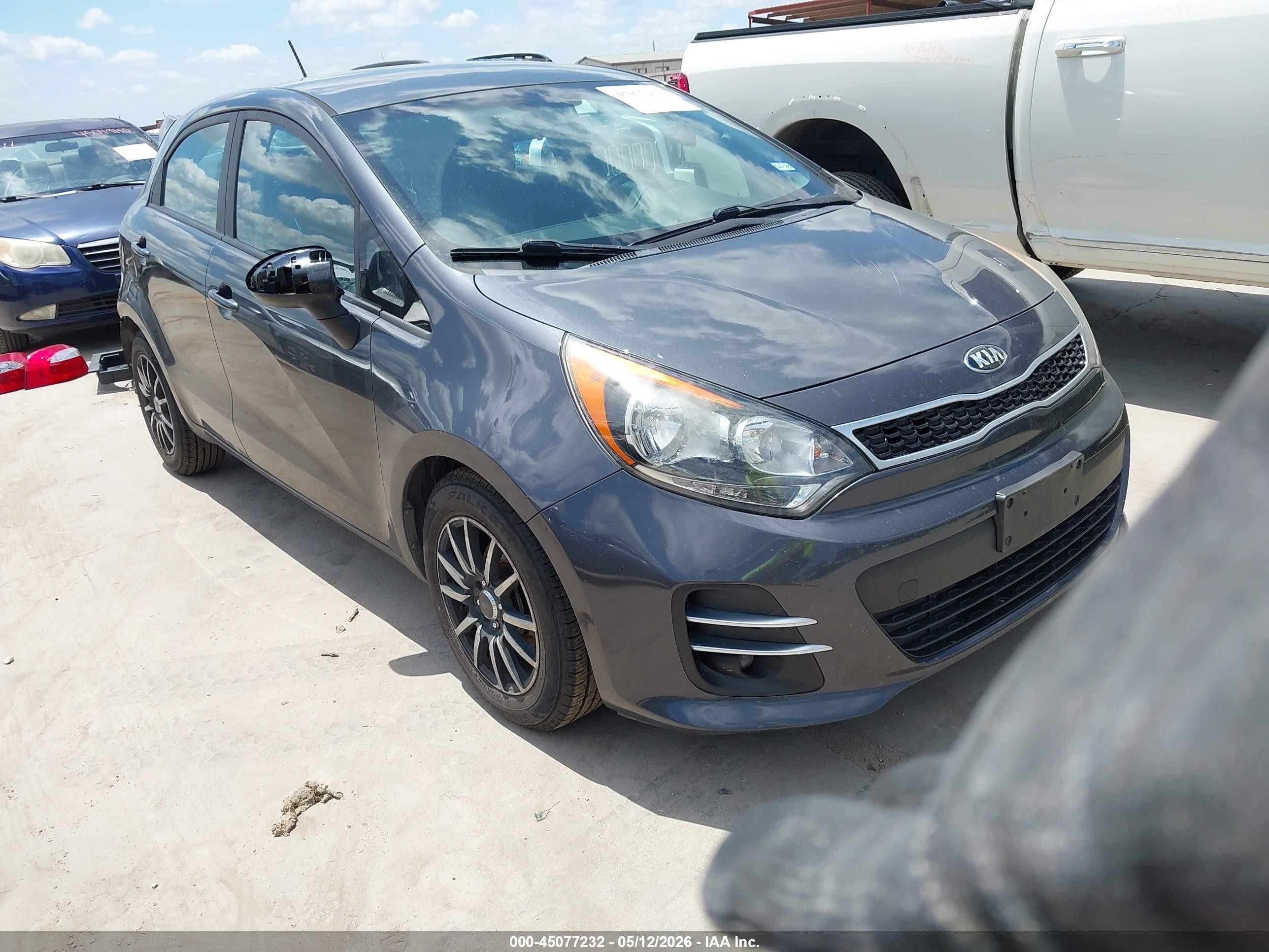 2016 Kia Rio EX, VIN KNADN5A3XG6668143 — Rear end