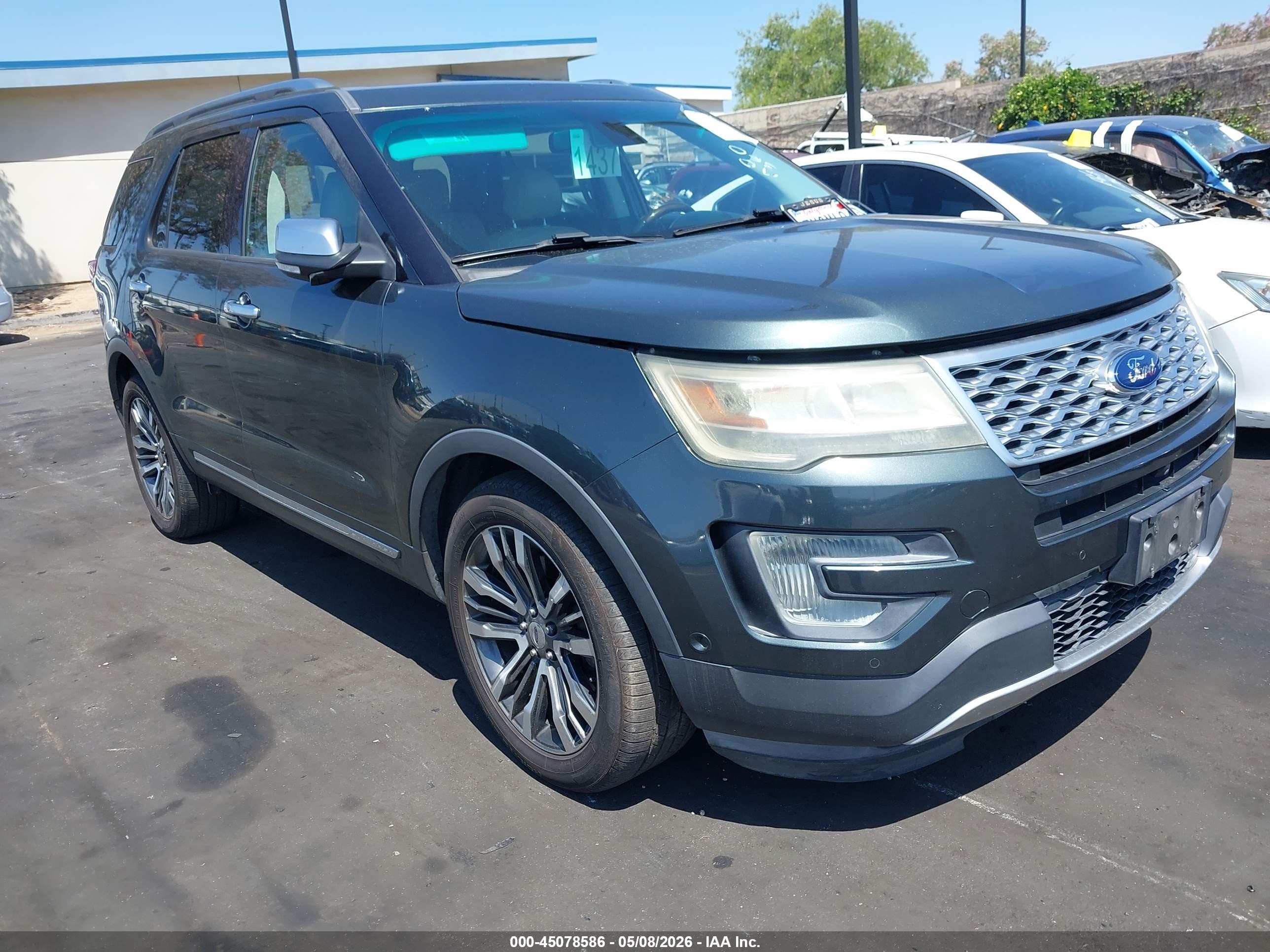 2016 Ford Explorer Platinum, VIN 1FM5K8HT7GGD28848 — Fresh water flood