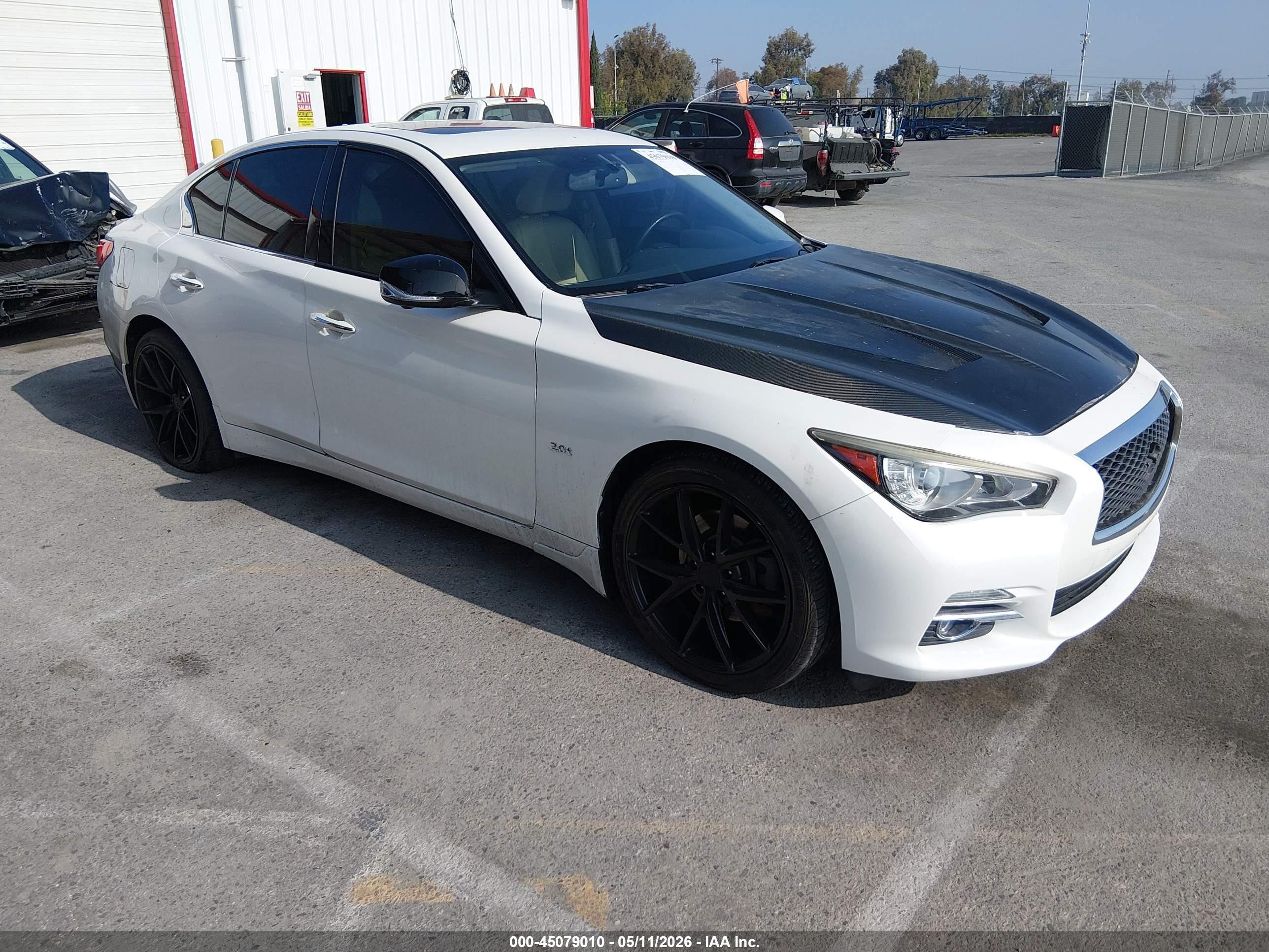 2017 Infiniti Q50 2.0t, VIN JN1CV7APXHM640078 — Theft recovery