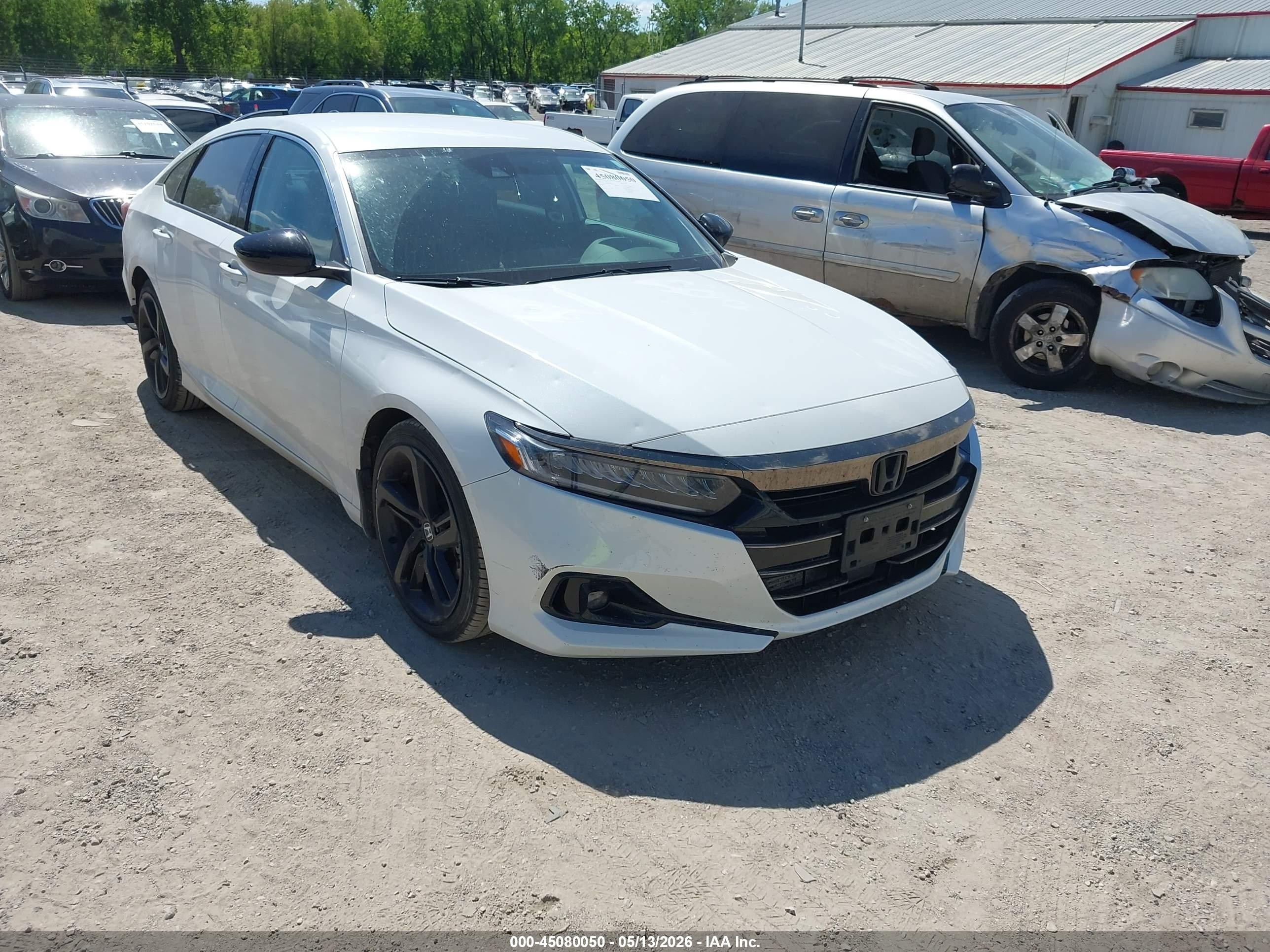 2022 Honda Accord Sport SE, VIN 1HGCV1F42NA047077 — Hail
