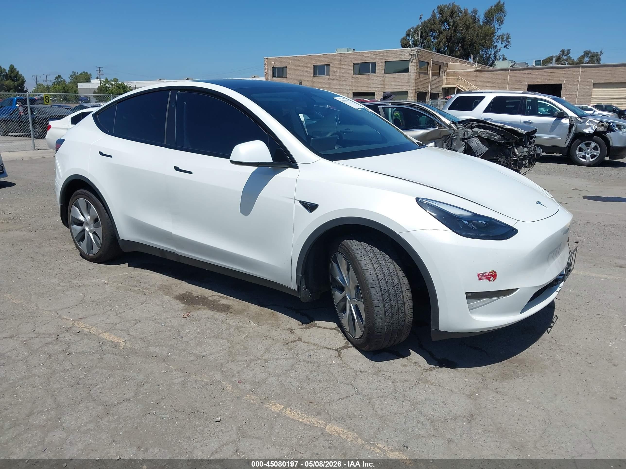 2024 Tesla Model Y Long Range, VIN 7SAYGDEEXRF004133 — Front end