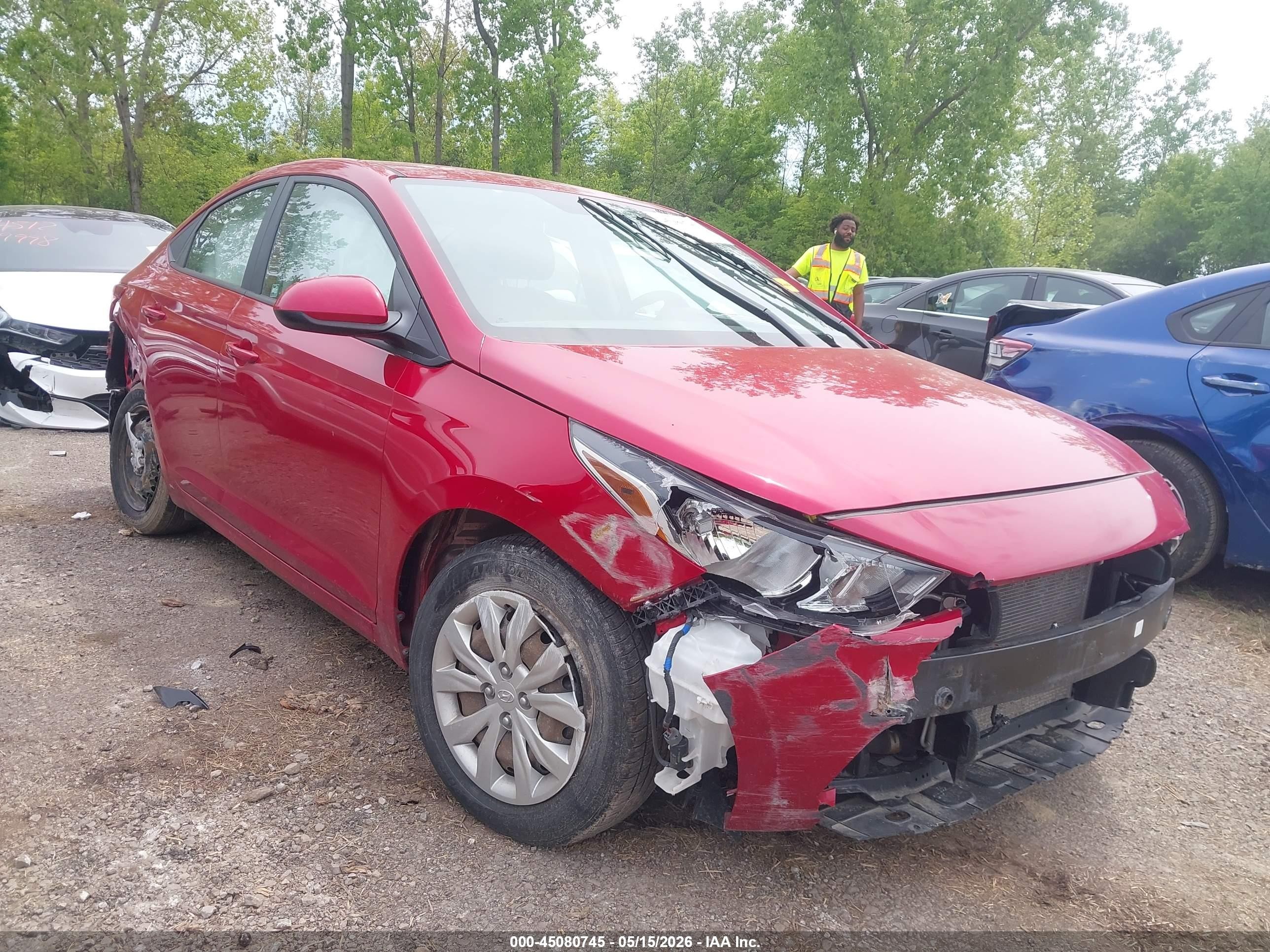 2020 Hyundai Accent SE, VIN 3KPC24A62LE124395 — Front end