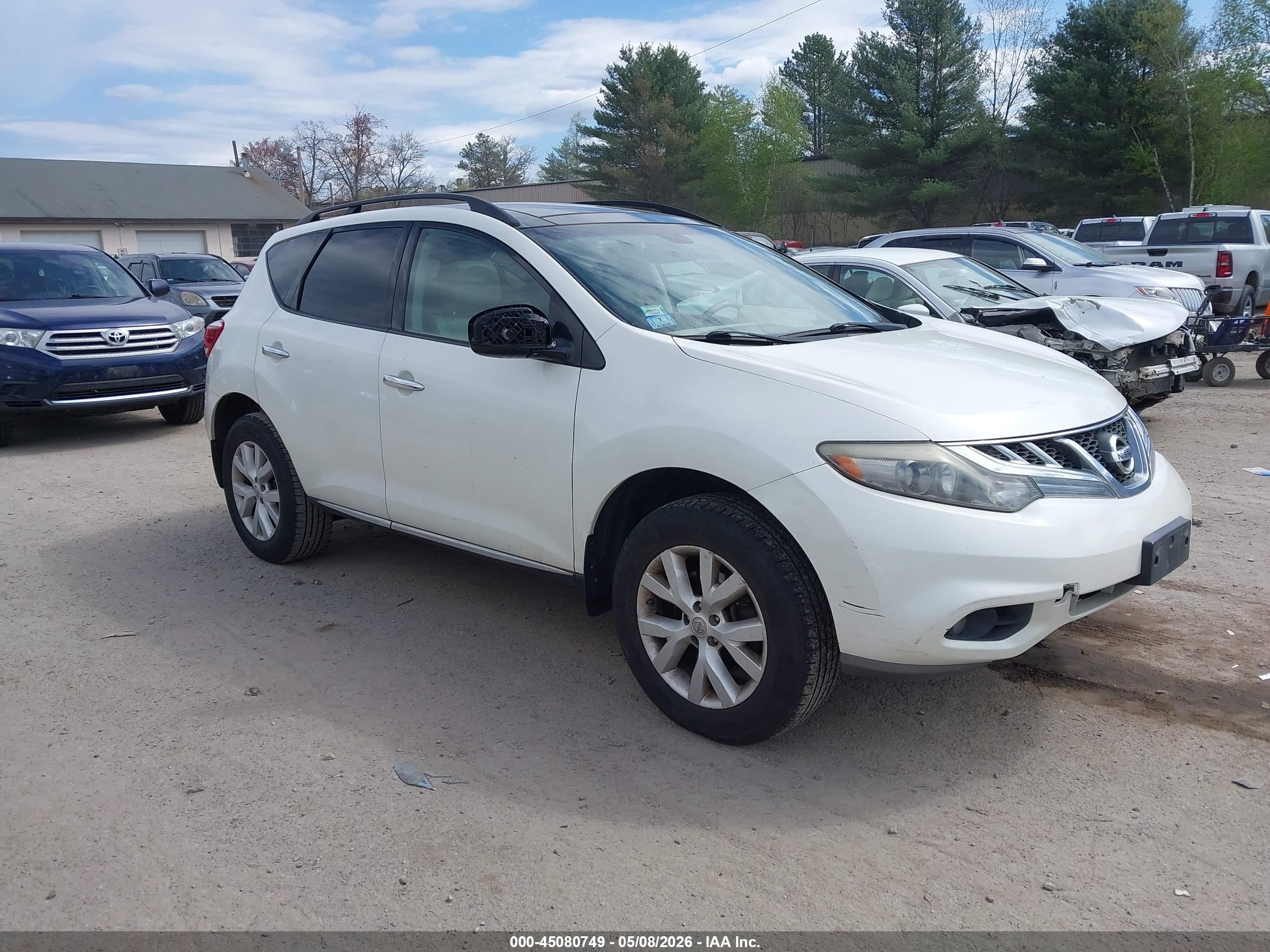 2012 Nissan Murano SV, VIN JN8AZ1MW4CW220231 — Normal wear