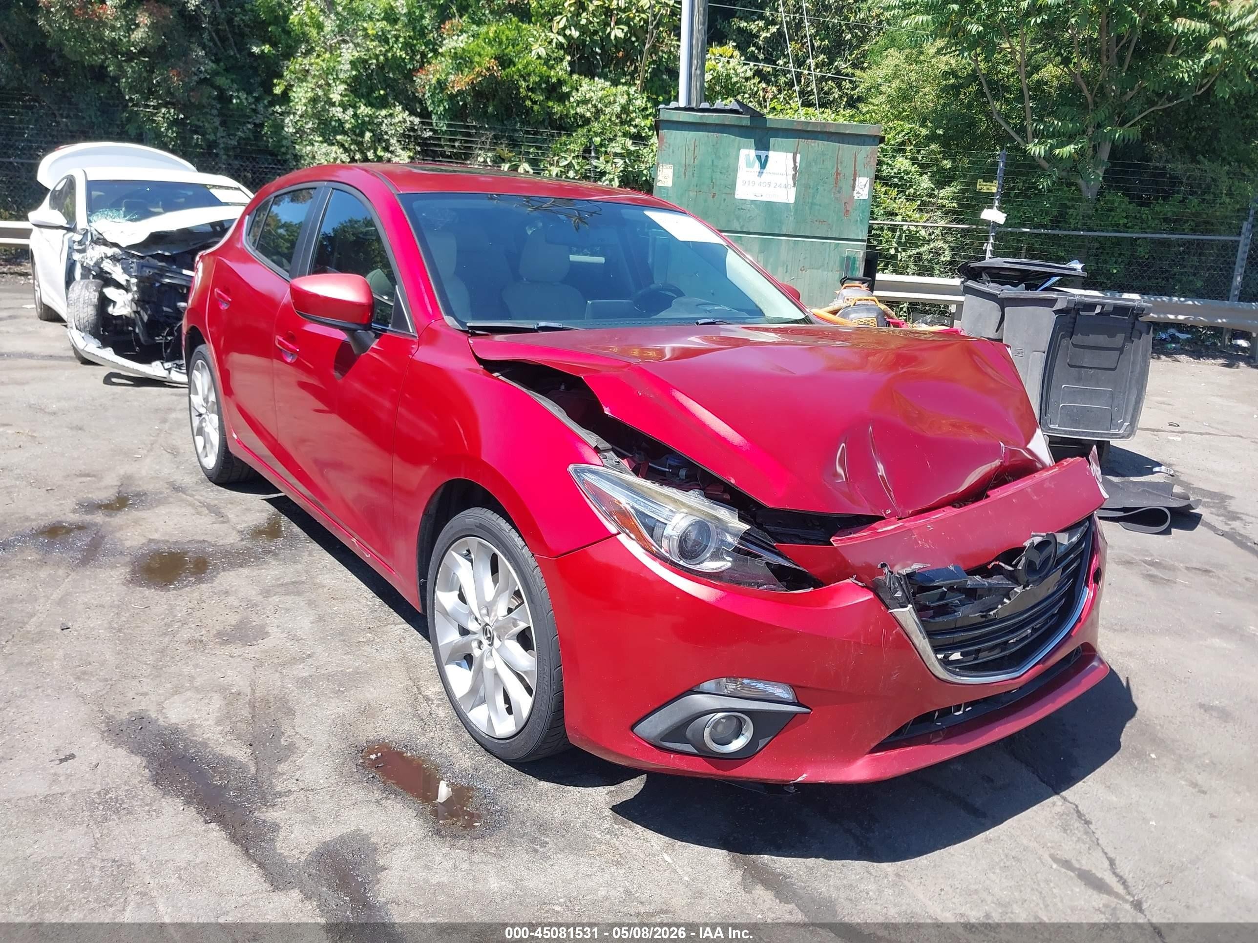 2014 Mazda 3 S Grand Touring, VIN JM1BM1M37E1181252 — Перед